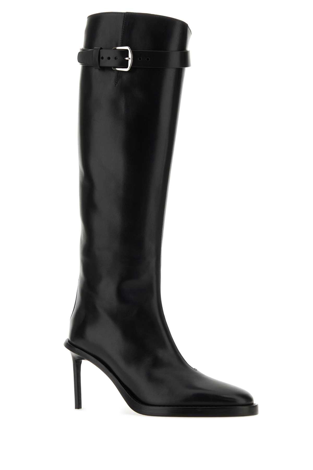 Ann Demeulemeester Black Leather Boots