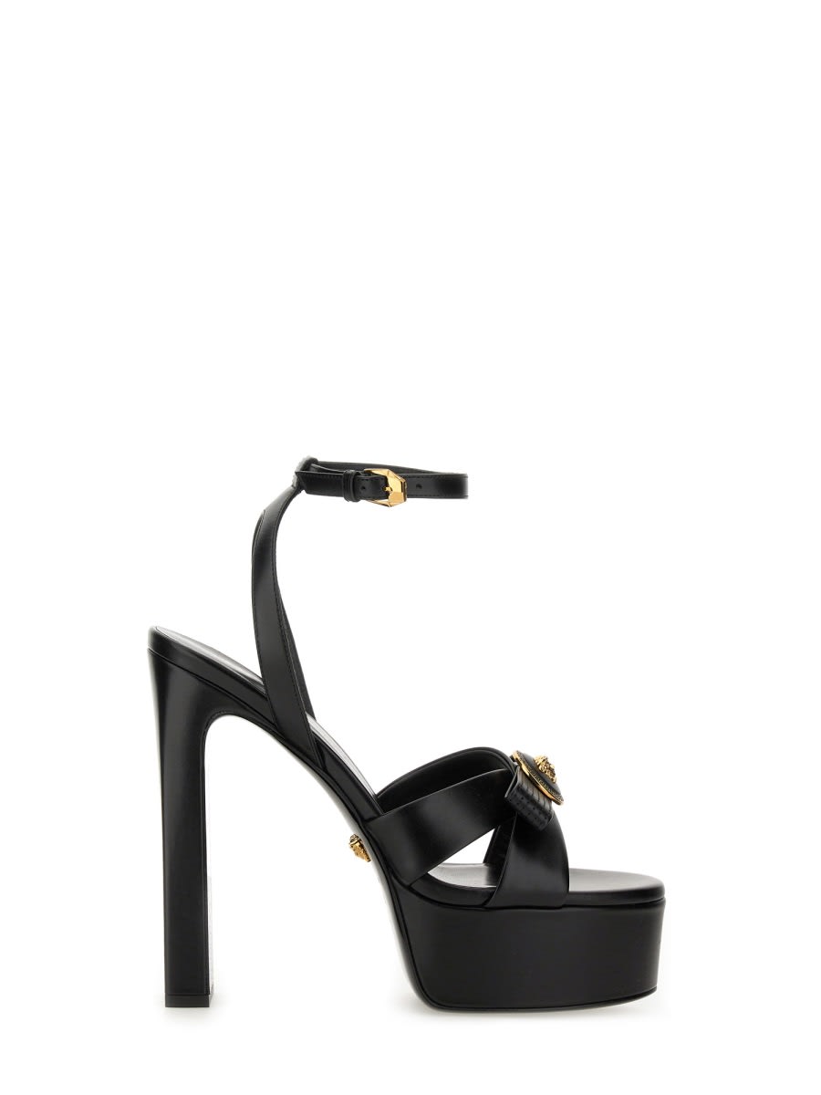 Shop Versace Sandal Gianni Ribbon