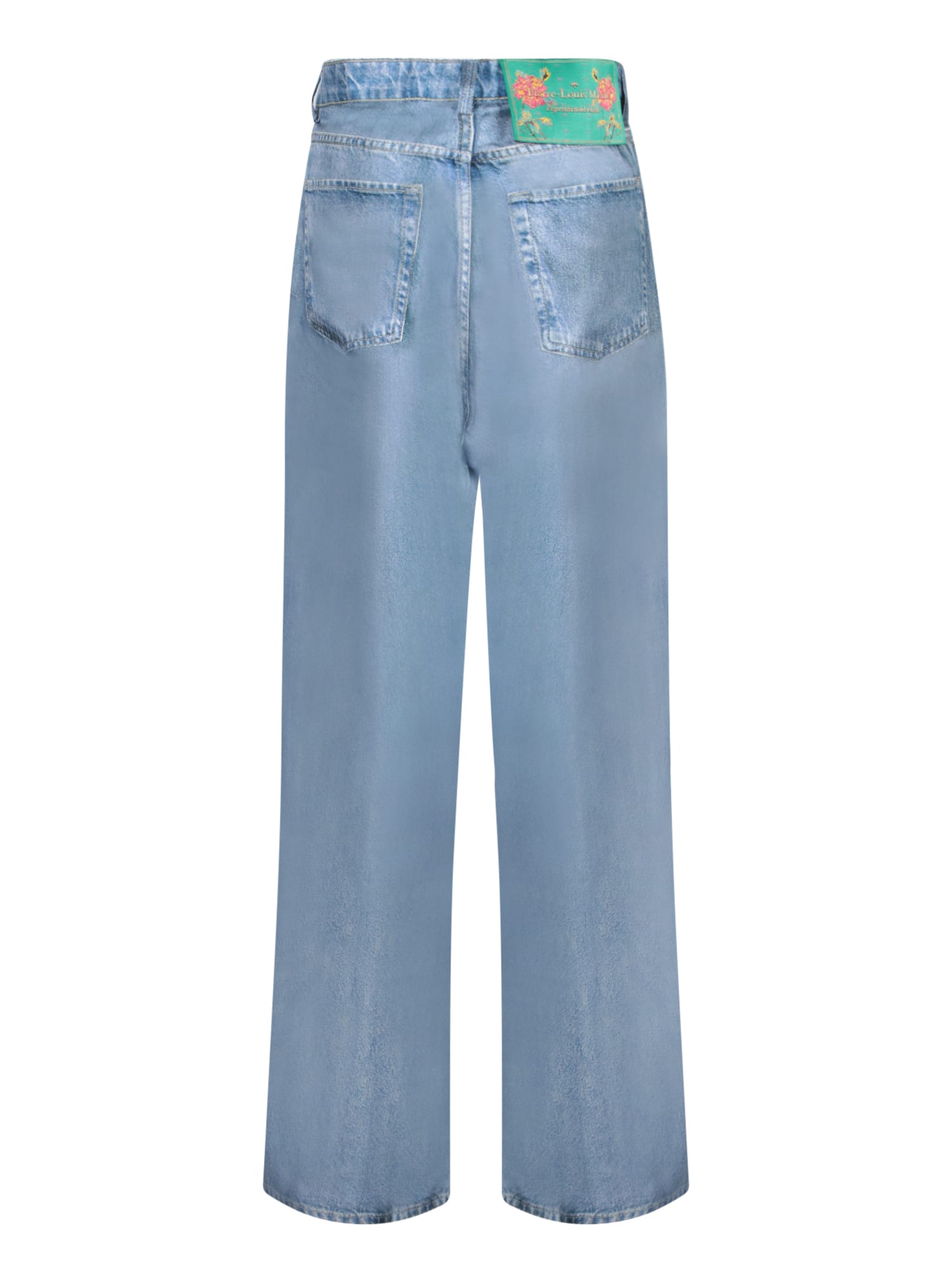 Shop Pierre-louis Mascia Light Blue Silk Pants