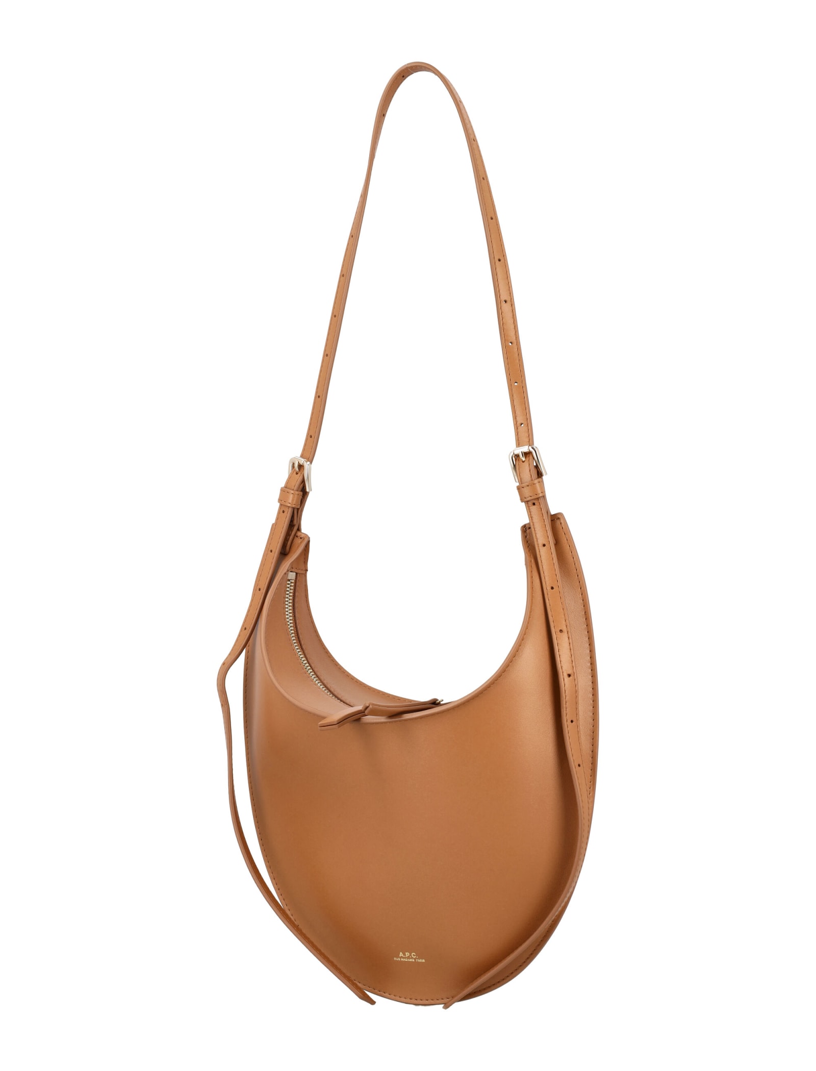 Shop Apc Iris Small Bag In Caramel