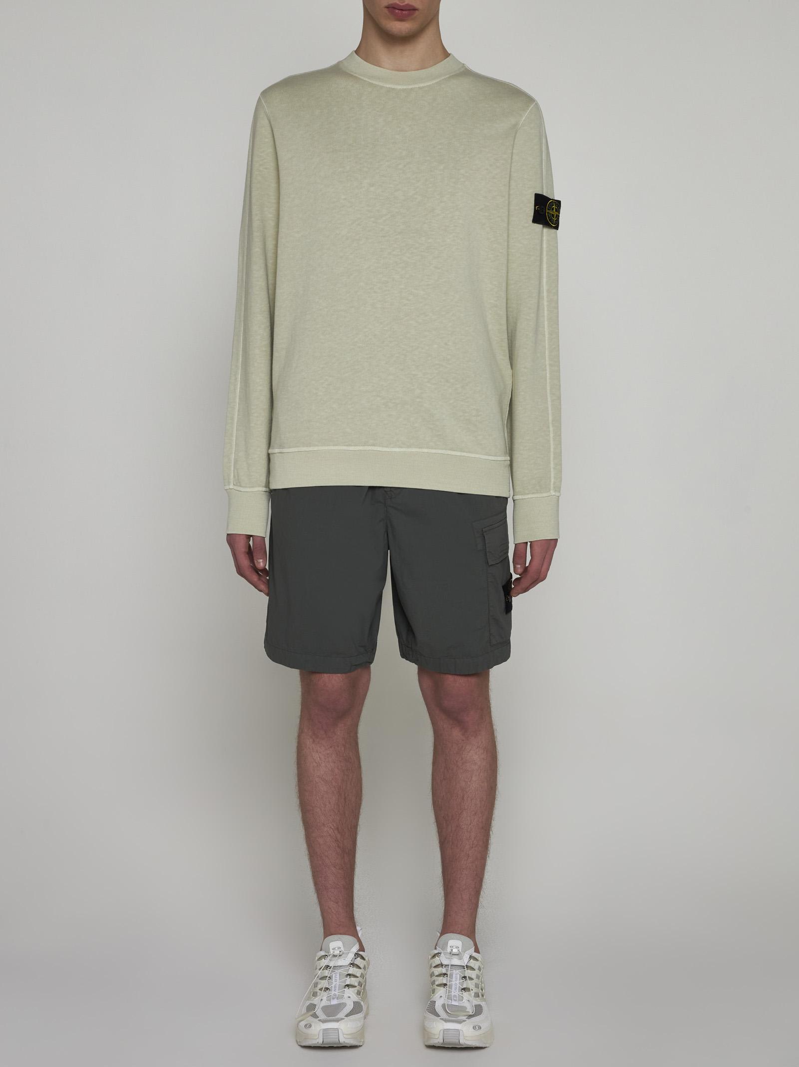 Shop Stone Island Cotton Sweatshirt