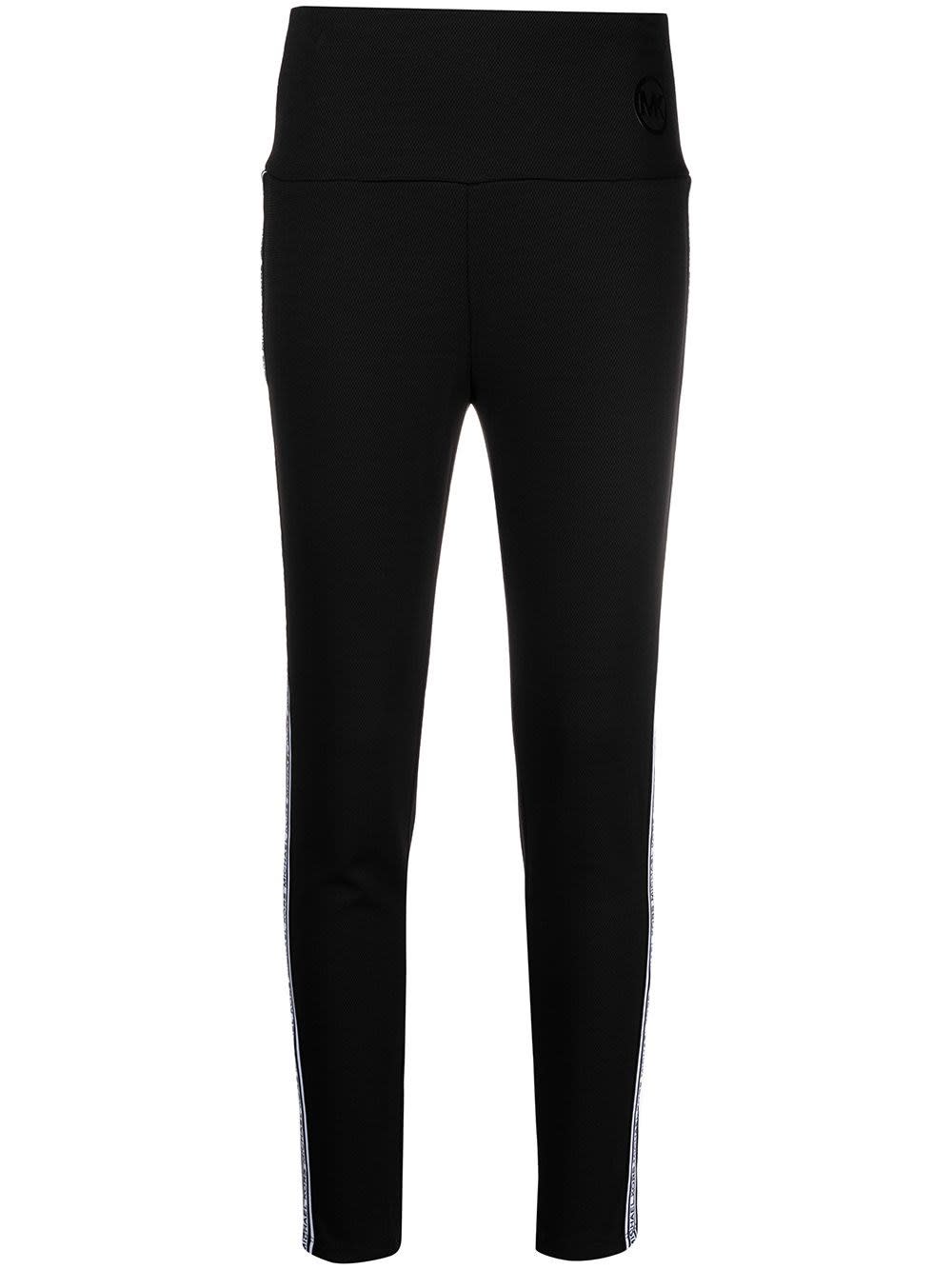 Michael Kors Black Pants With Side Logo Band