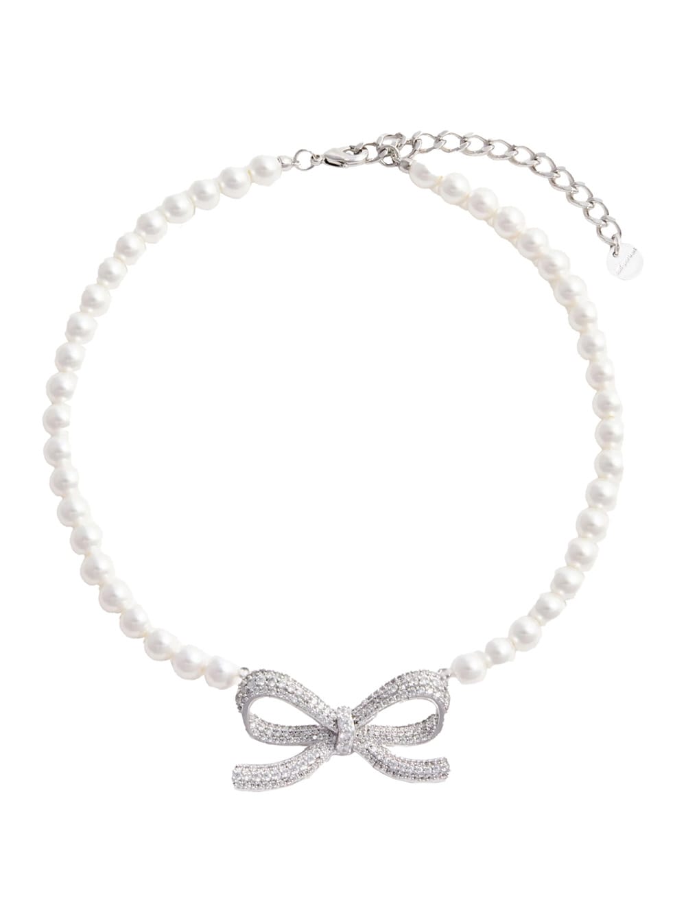 Self-portrait Pearl Bow Necklace