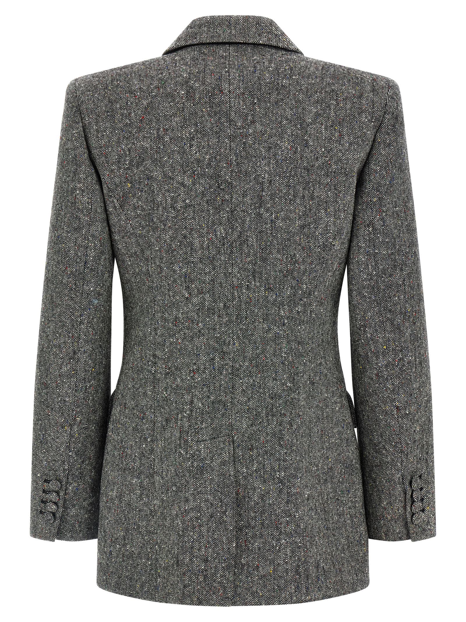 Valentino Garavani Double-breasted Blazer Blazers Gray In Gray