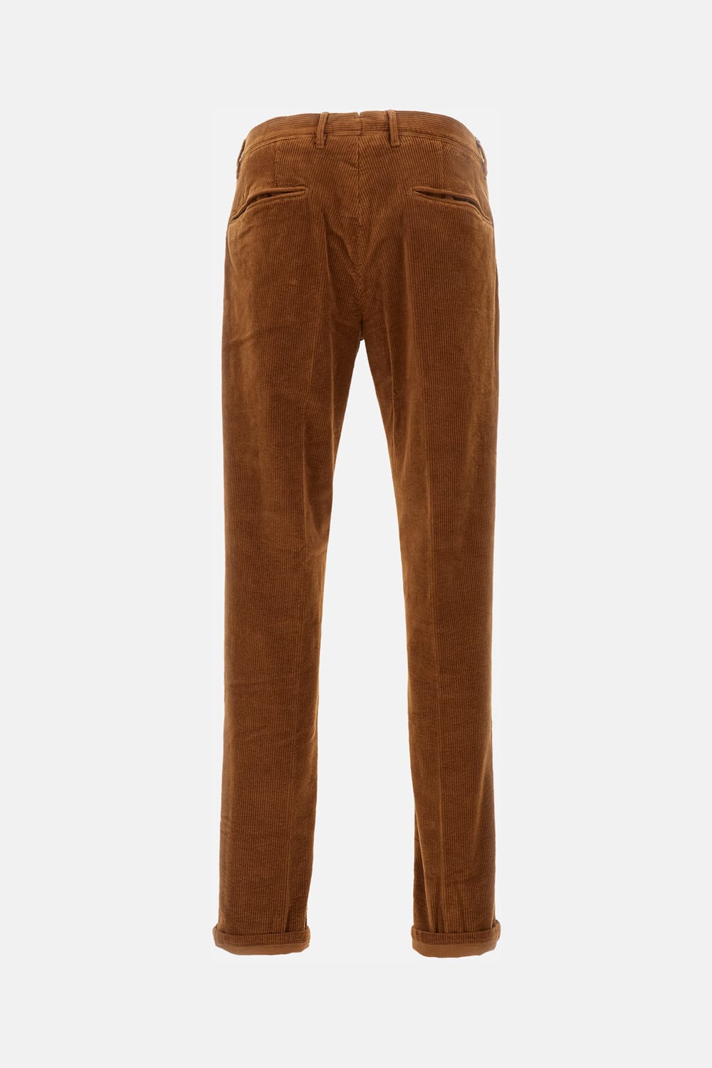 Incotex Tailored Corduroy Trousers With Button Closure In Brown