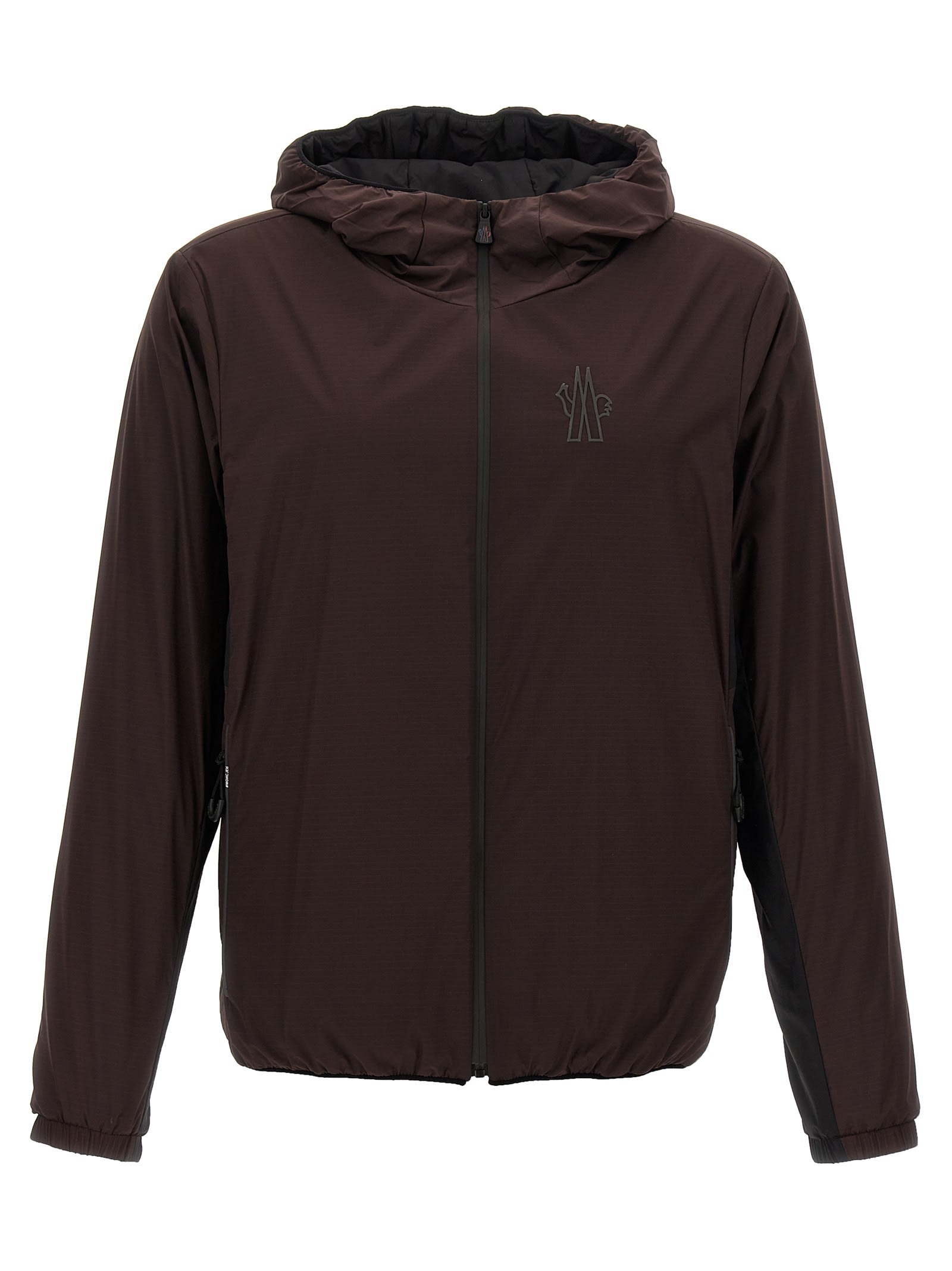 Shop Moncler Bissen Hooded Jacket In Bordeaux