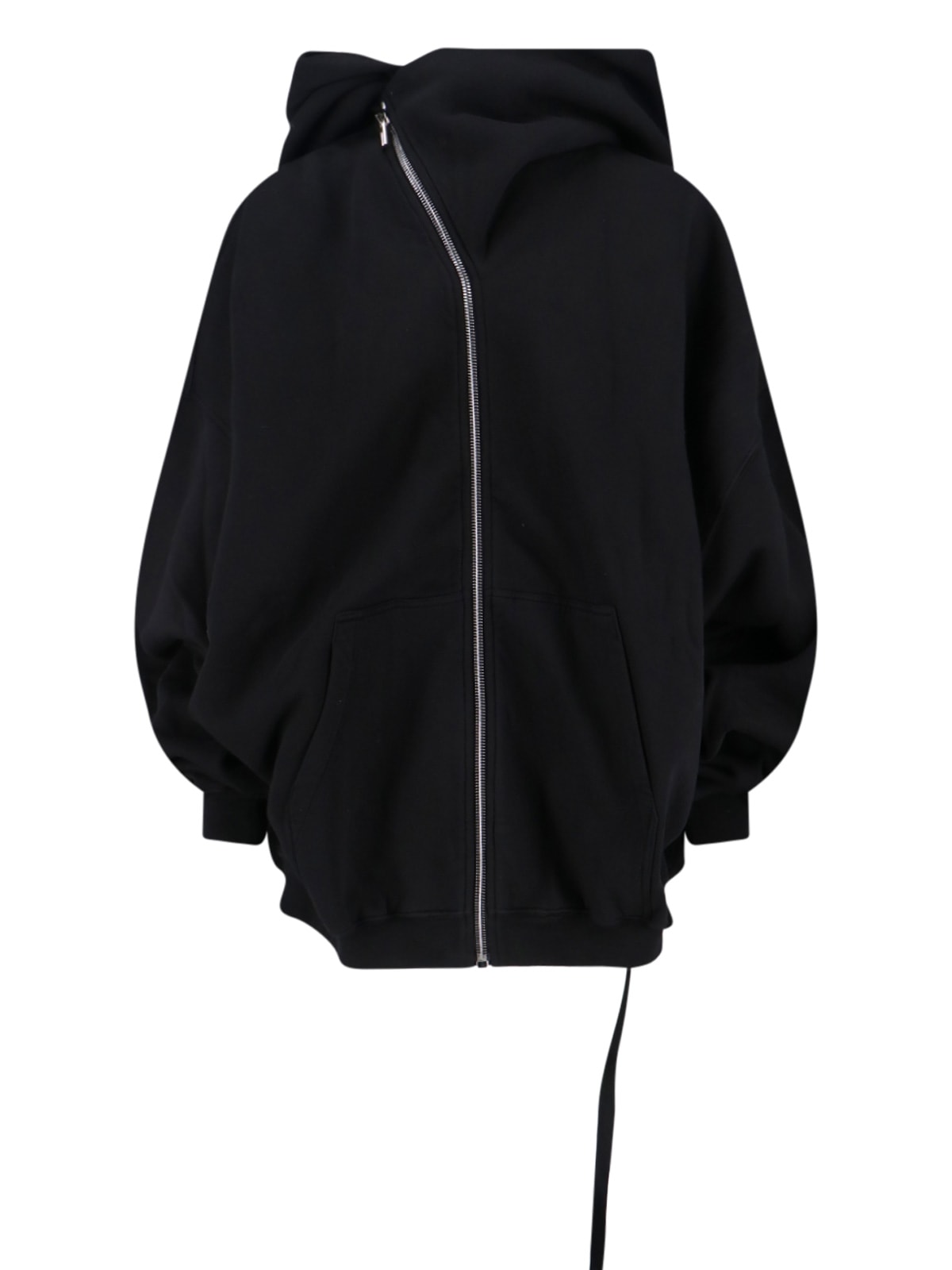 Drkshdw Maxi Zip Sweatshirt In Black