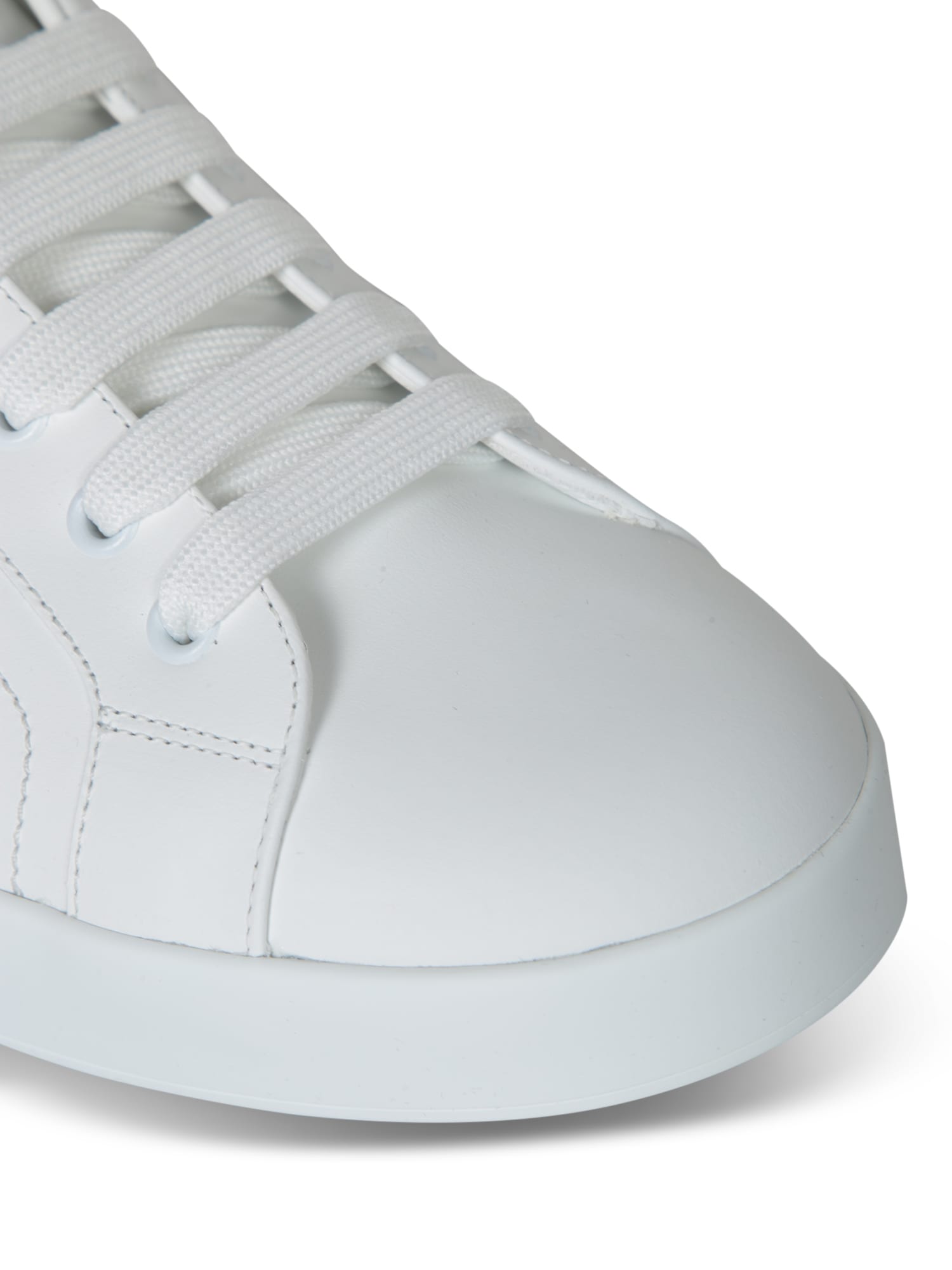 Dolce & Gabbana White Sneakers With Minimalist Design And Cushioned Sole In White
