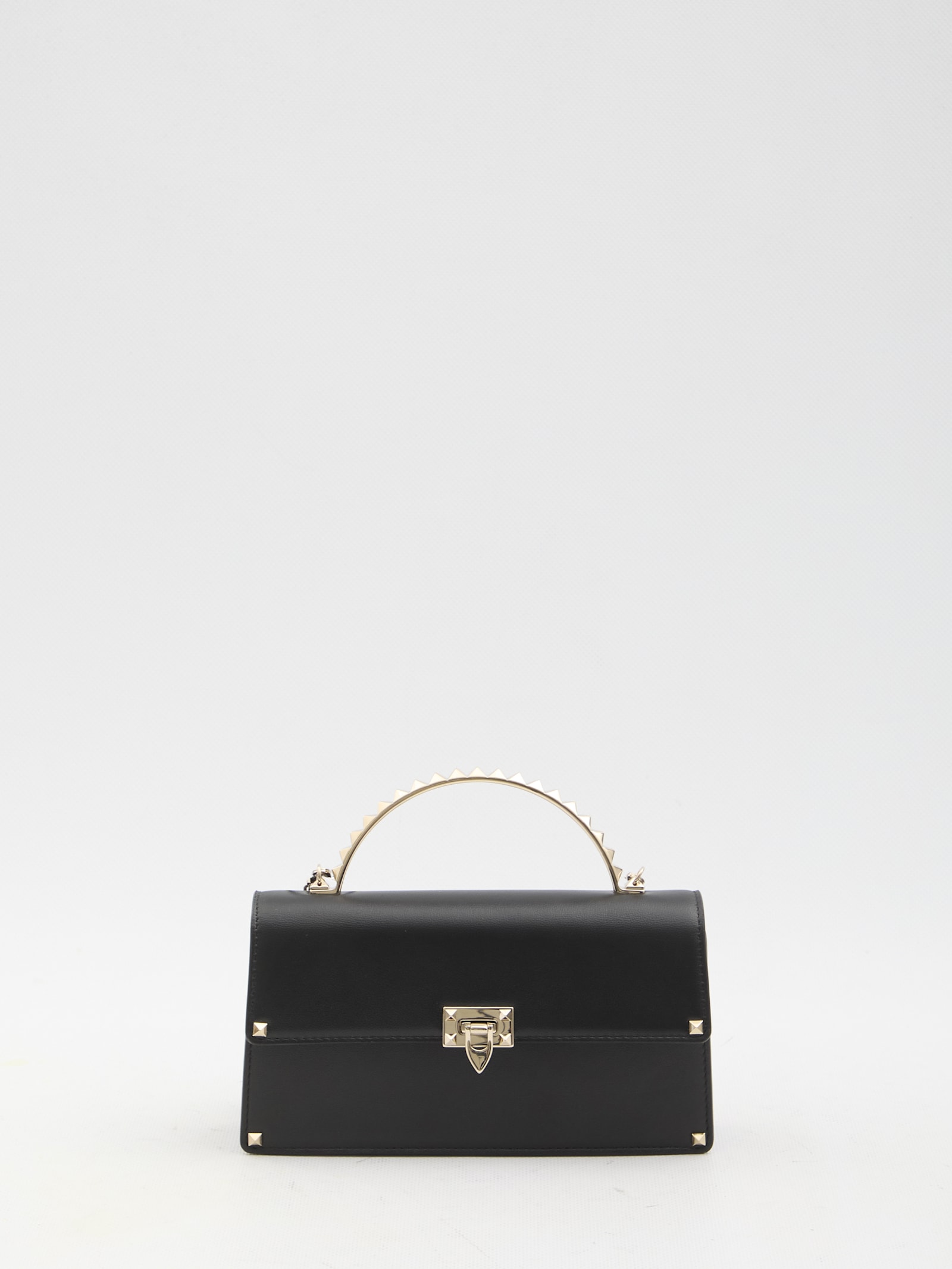 Shop Valentino Rockstud Mini Bag In Black