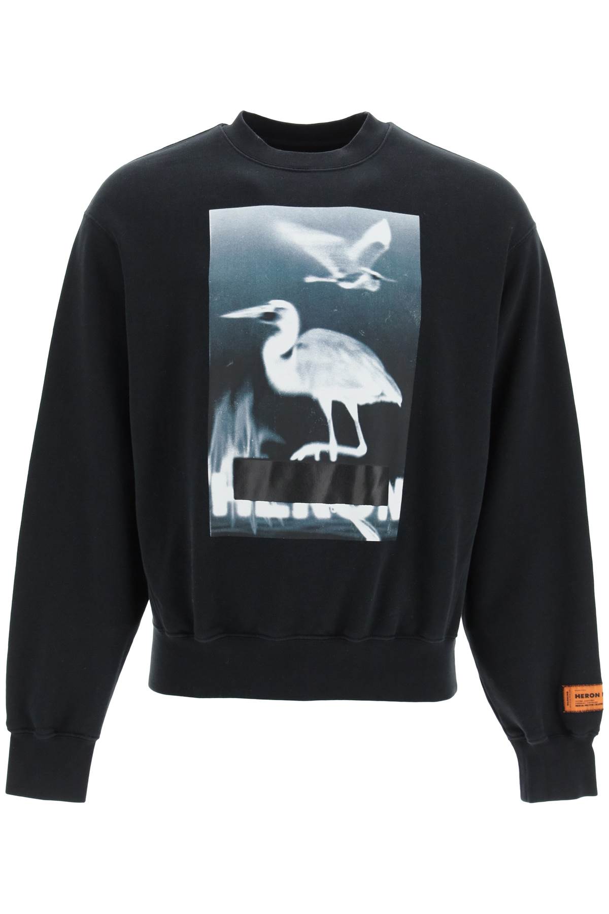 Shop Heron Preston Censored Sweatshirt In Black White