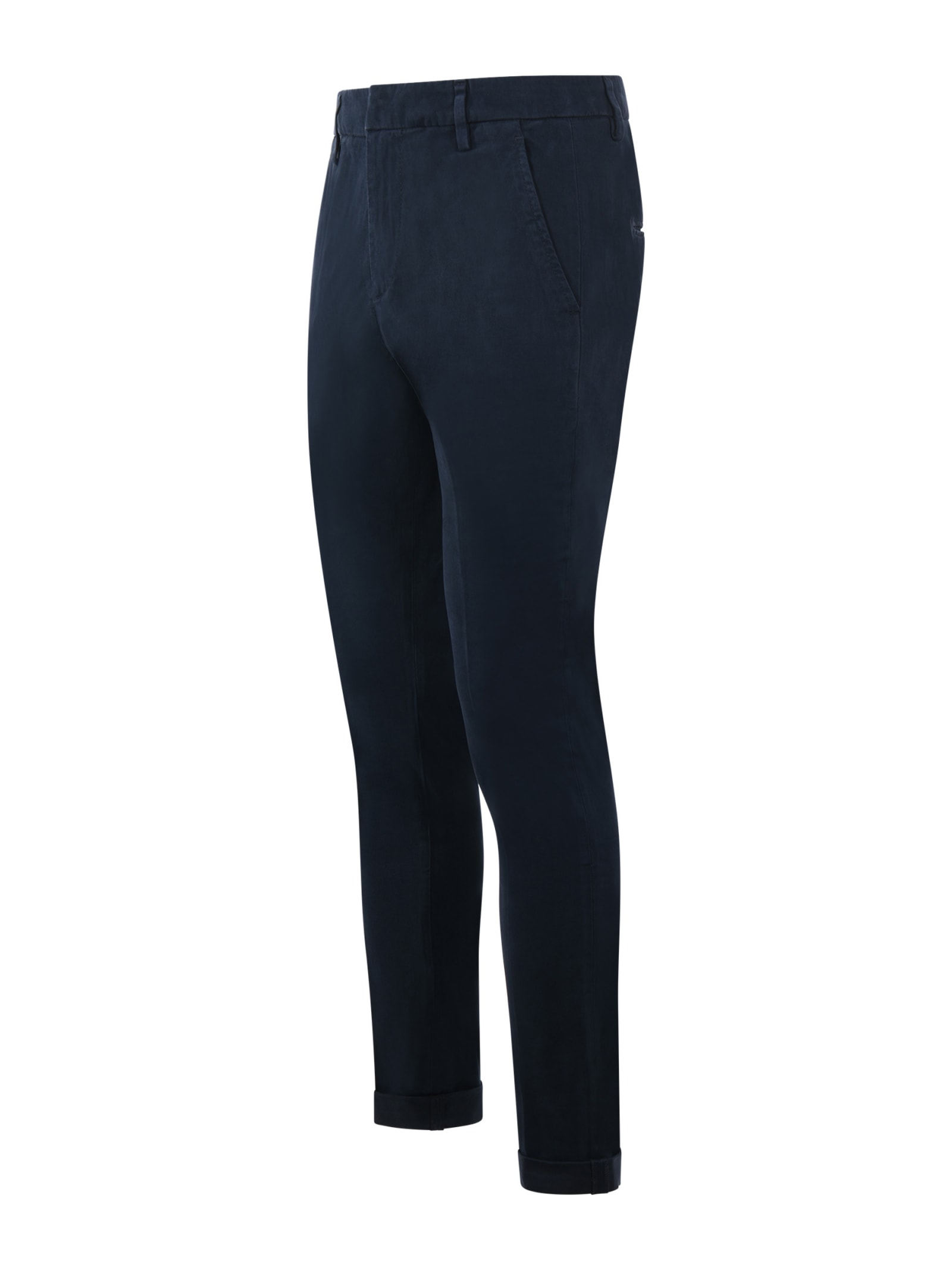 Dondup Casual Trousers With Waist Belt Loop In Blue