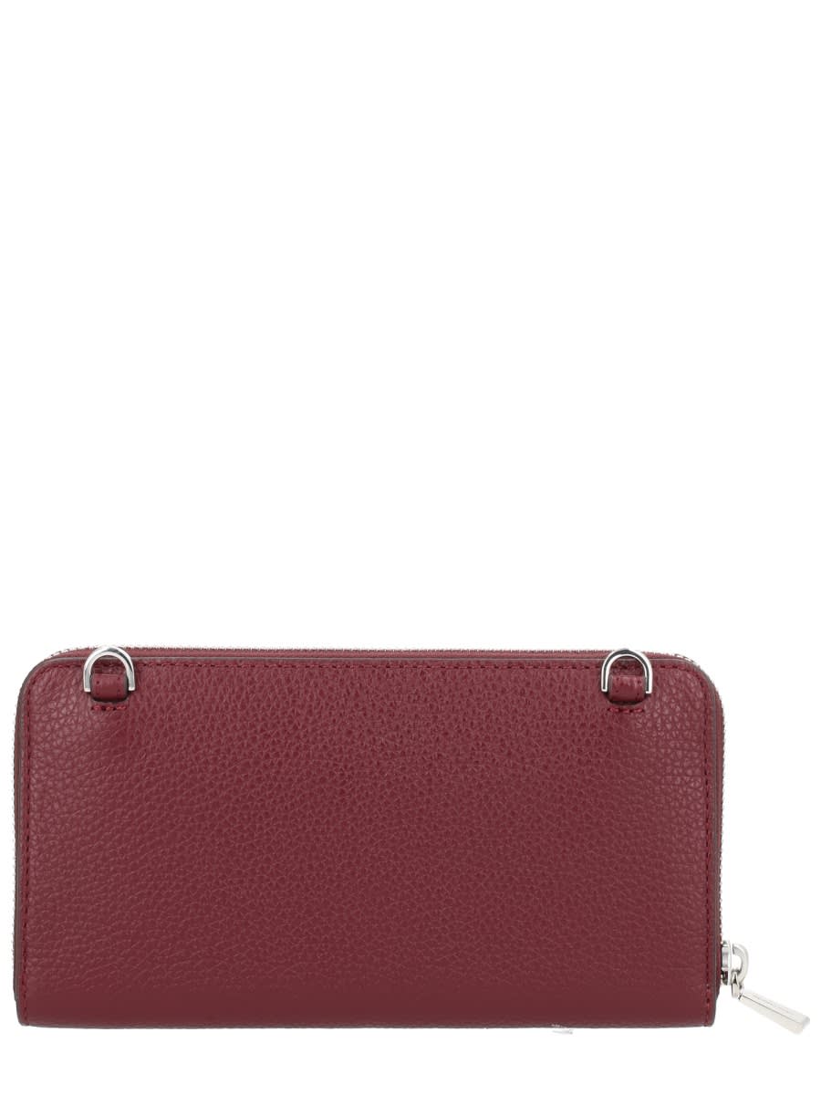 Michael Kors Versatile Cross-body Bag Detachable Strap In Burgundy
