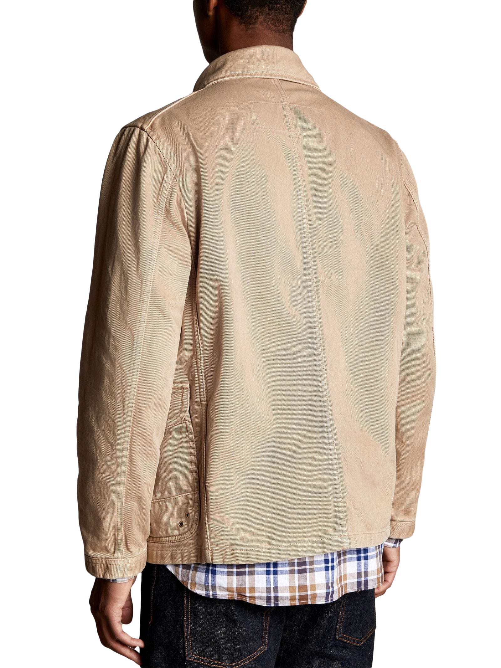 Shop Fay 4 Gancini Archive Cotton Jacket In Beige