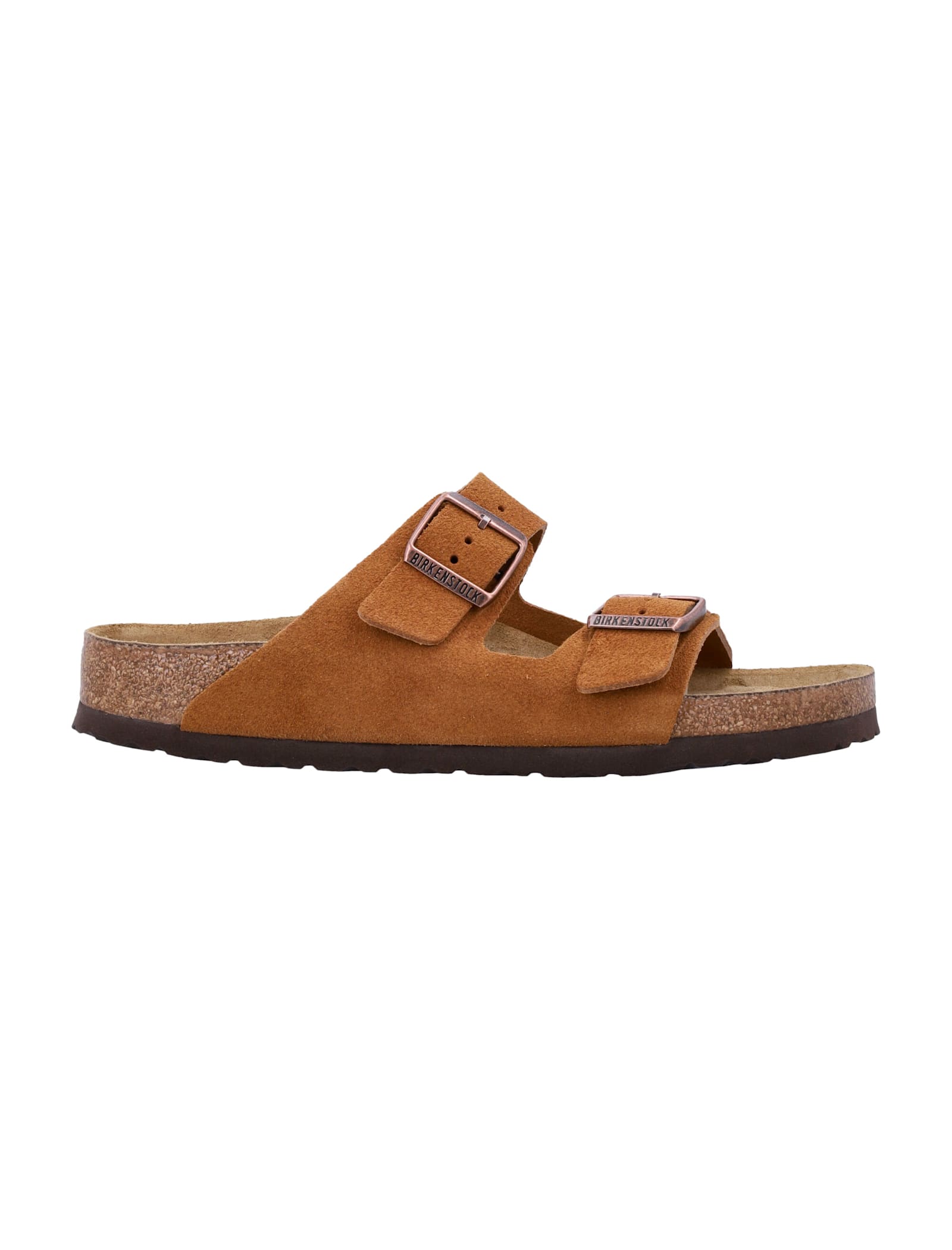 Birkenstock Suede Arizona Sandals Mink Brown In Brown