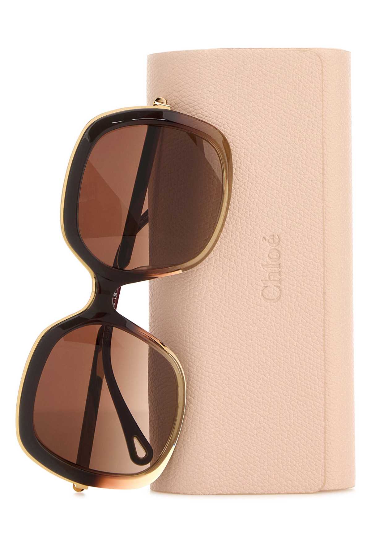 Chloé Chloe Brown Acetate Sunglasses In Brown