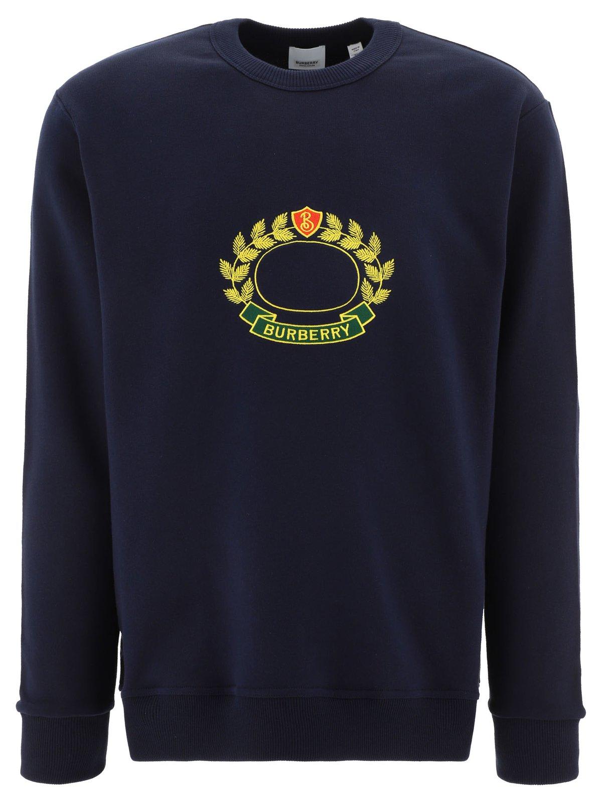 Burberry Logo Embroidered Crewneck Sweatshirt Smart Closet