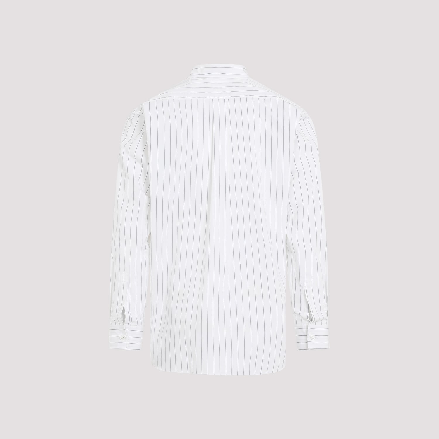 Shop Comme Des Garçons Shirt Striped Poplin Shirt