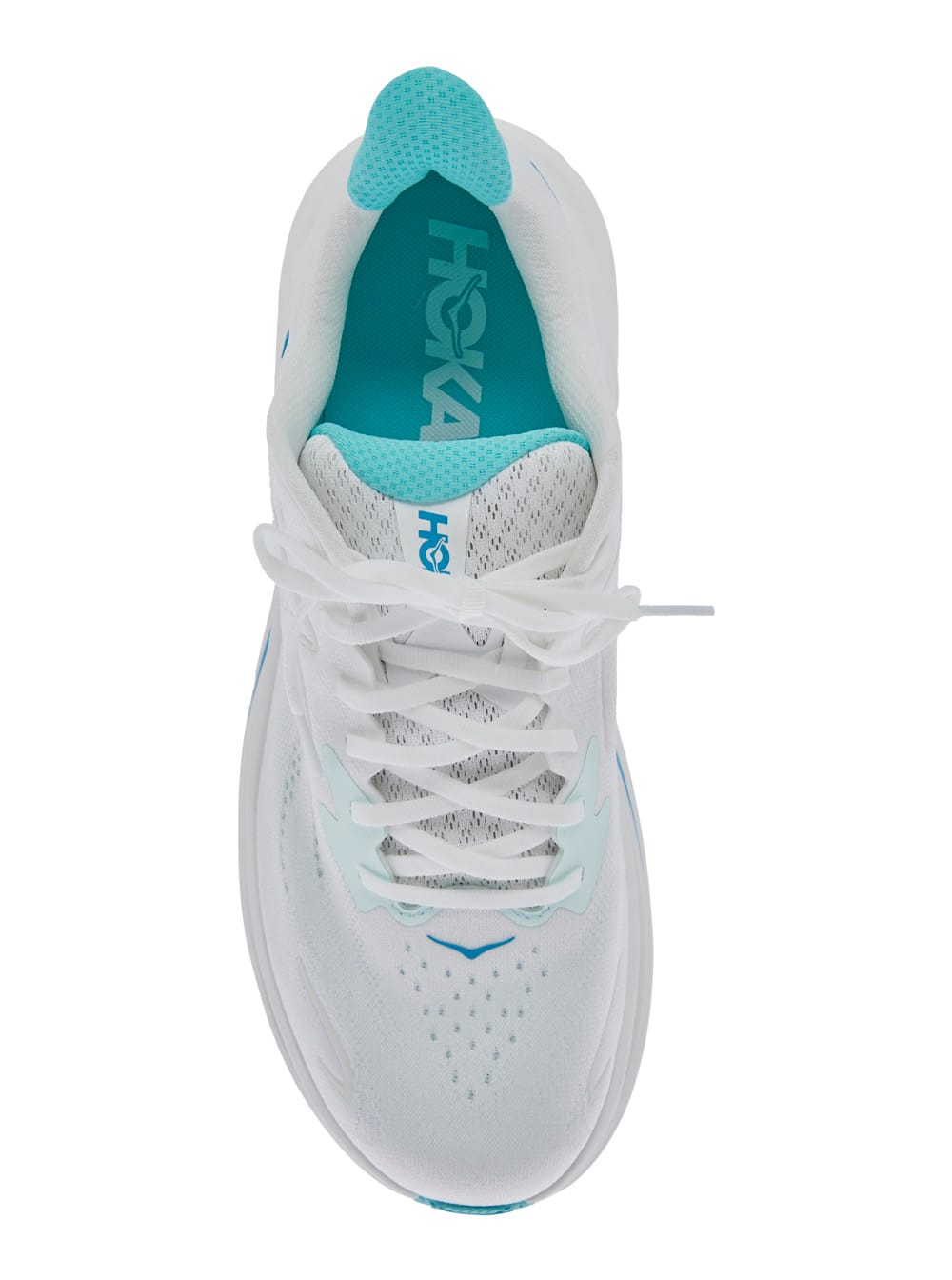 Hoka Clifton 10 White Low Top Sneakers With Logo Lettering On The Side And Logo Patch On The Tongue In Te