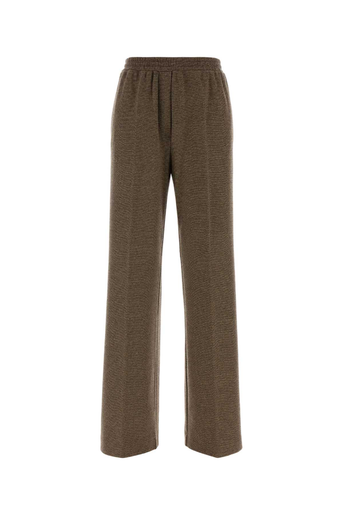 Weekend Max Mara Stretch Polyester Blend Pant Featuring Pockets In Brown