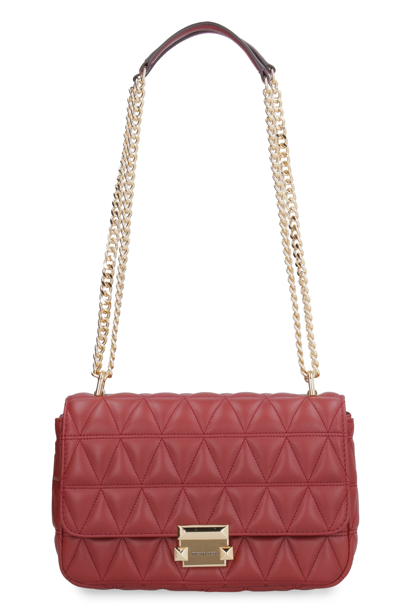 michael kors red shoulder bag