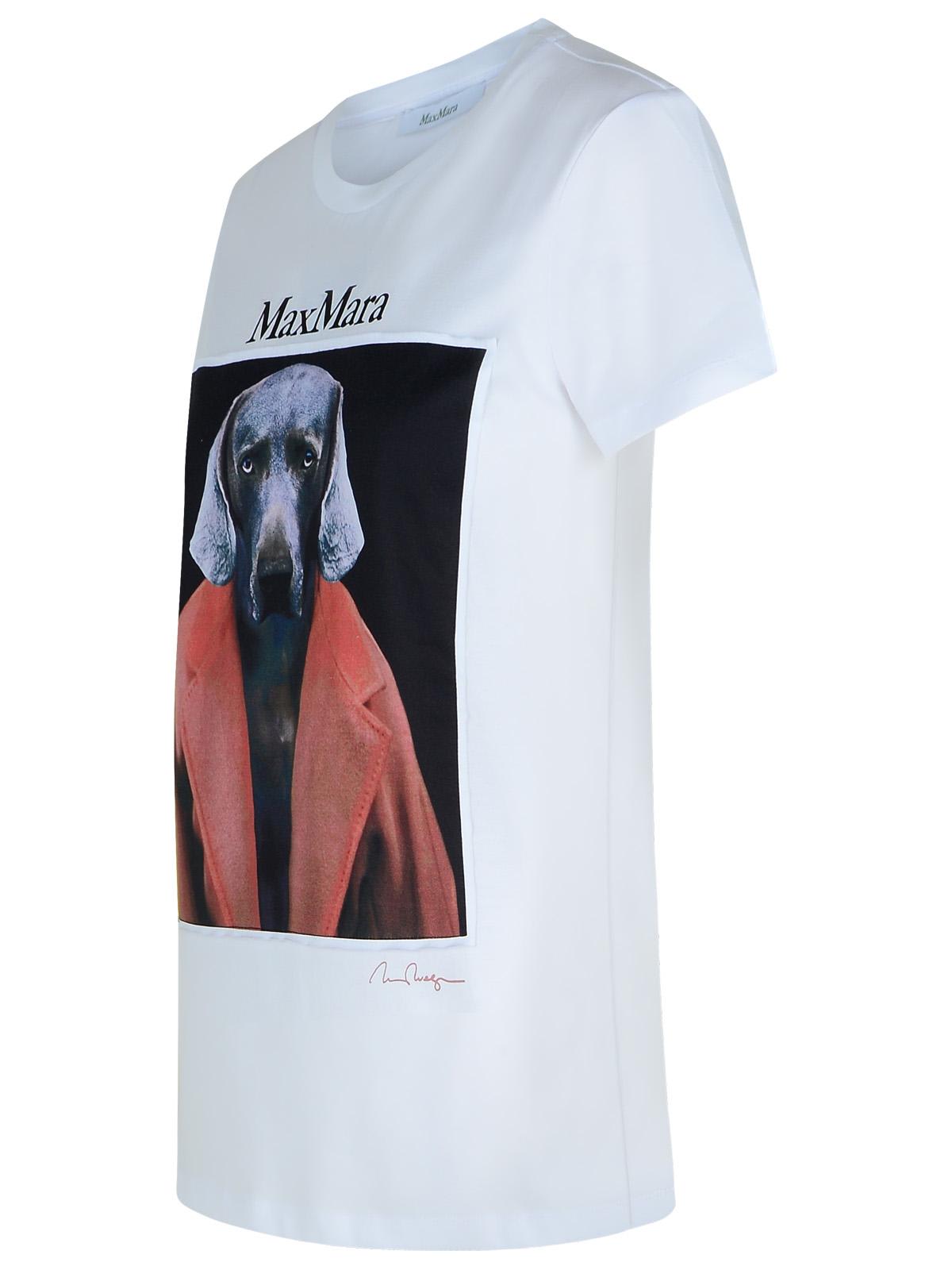 Shop Max Mara Cipria White Cotton T-shirt