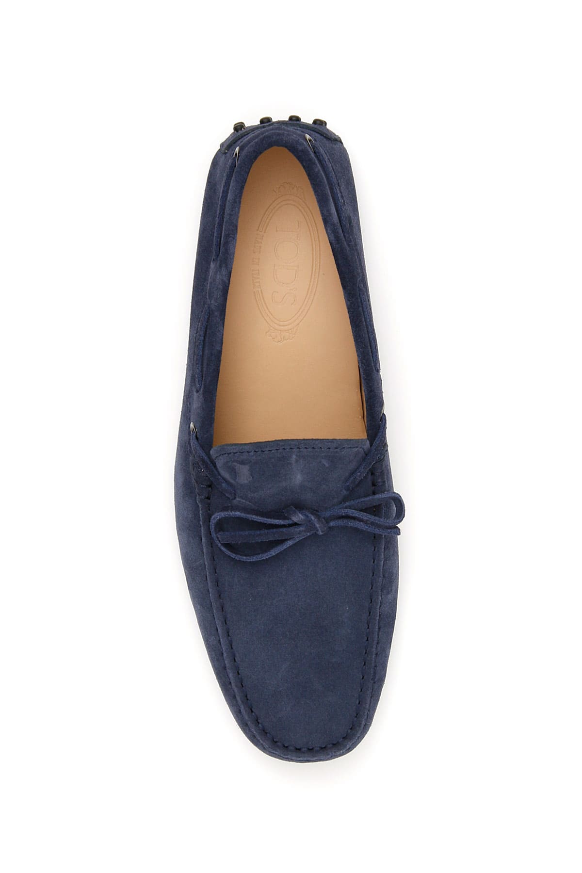 Shop Tod's Gommino Loafers With Laces In Navy