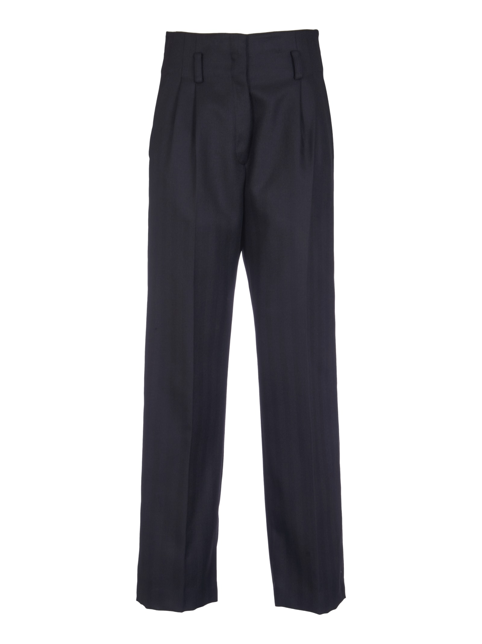 Forte_Forte High-waist Straight Leg Plain Trousers