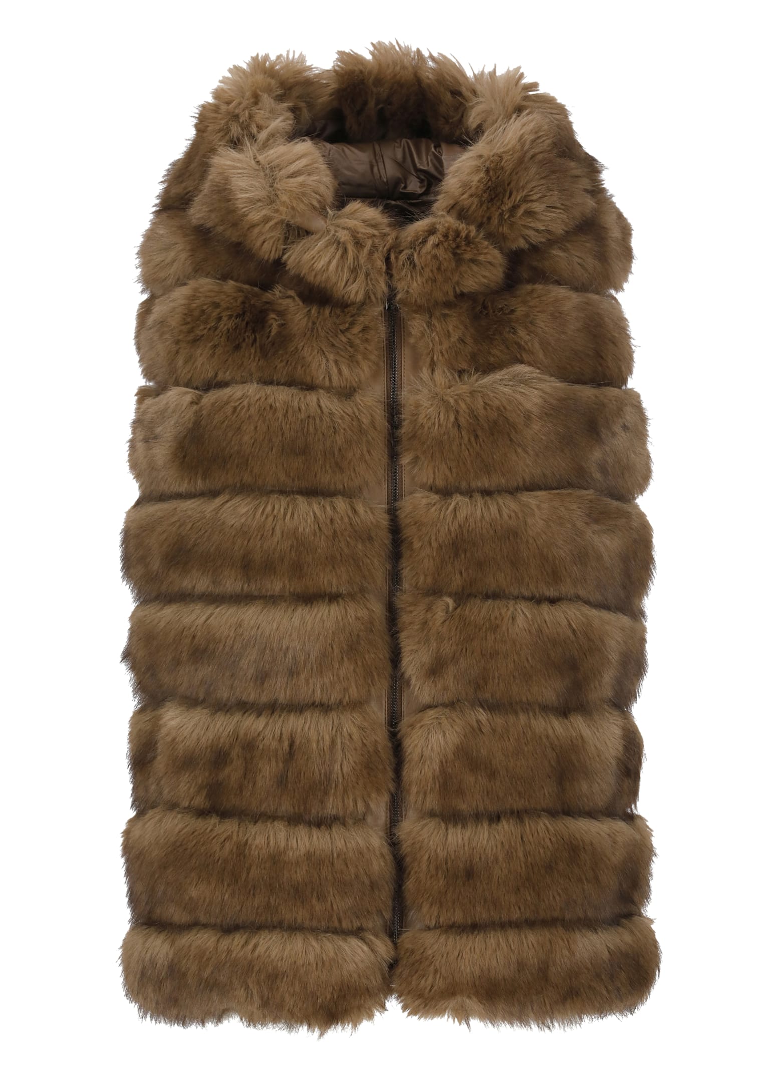 Synthetic Fur Reversible Coat