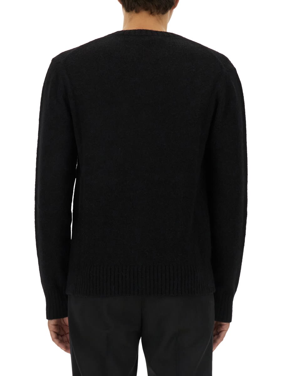 Shop Dolce & Gabbana Cardigan With Logo In Black