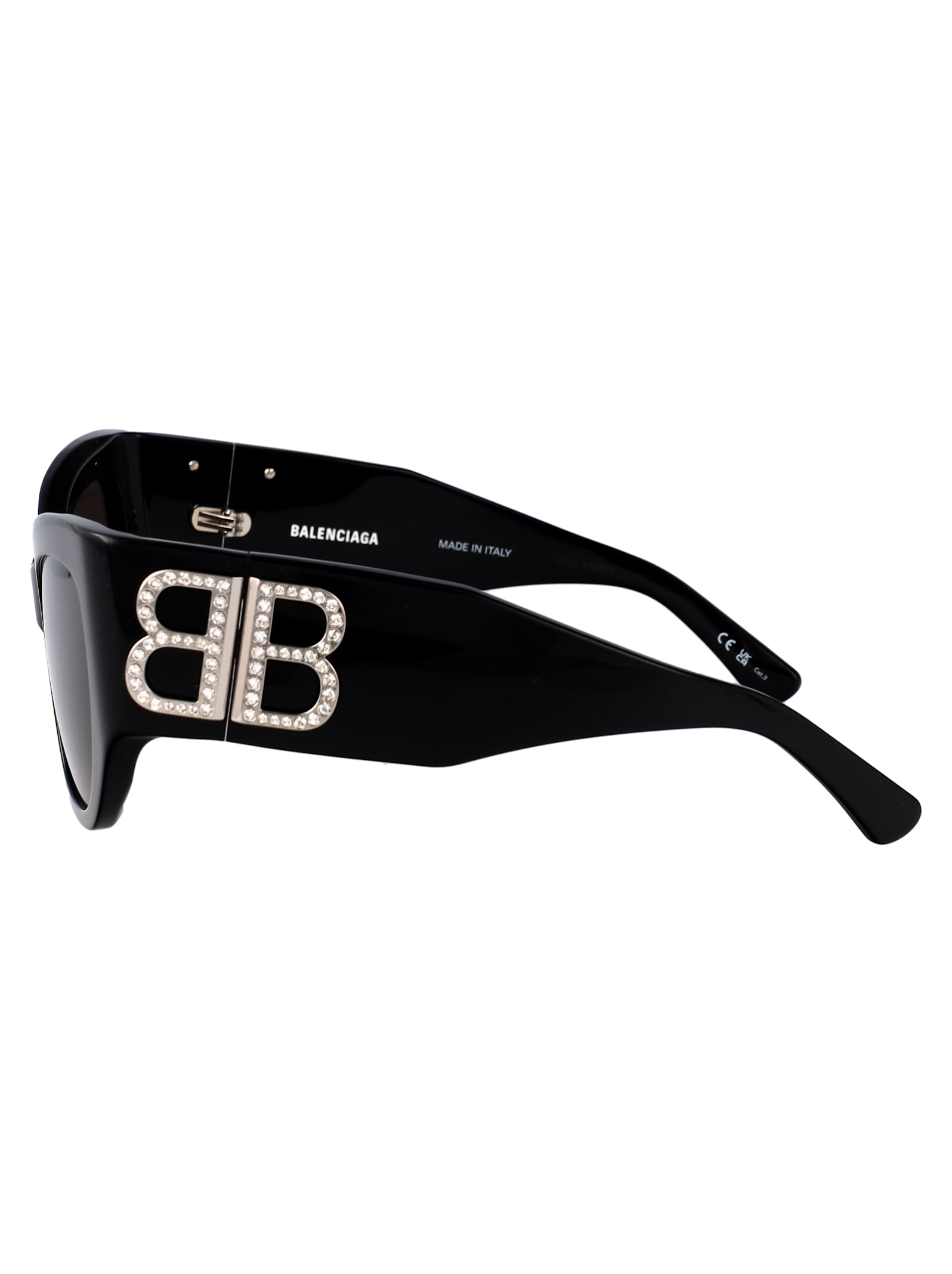 Balenciaga Recycled Acetate Sunglasses In Black