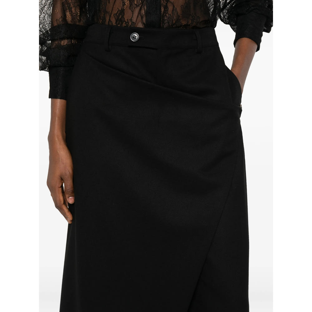 The Nina Studio Wrap Pants In Black