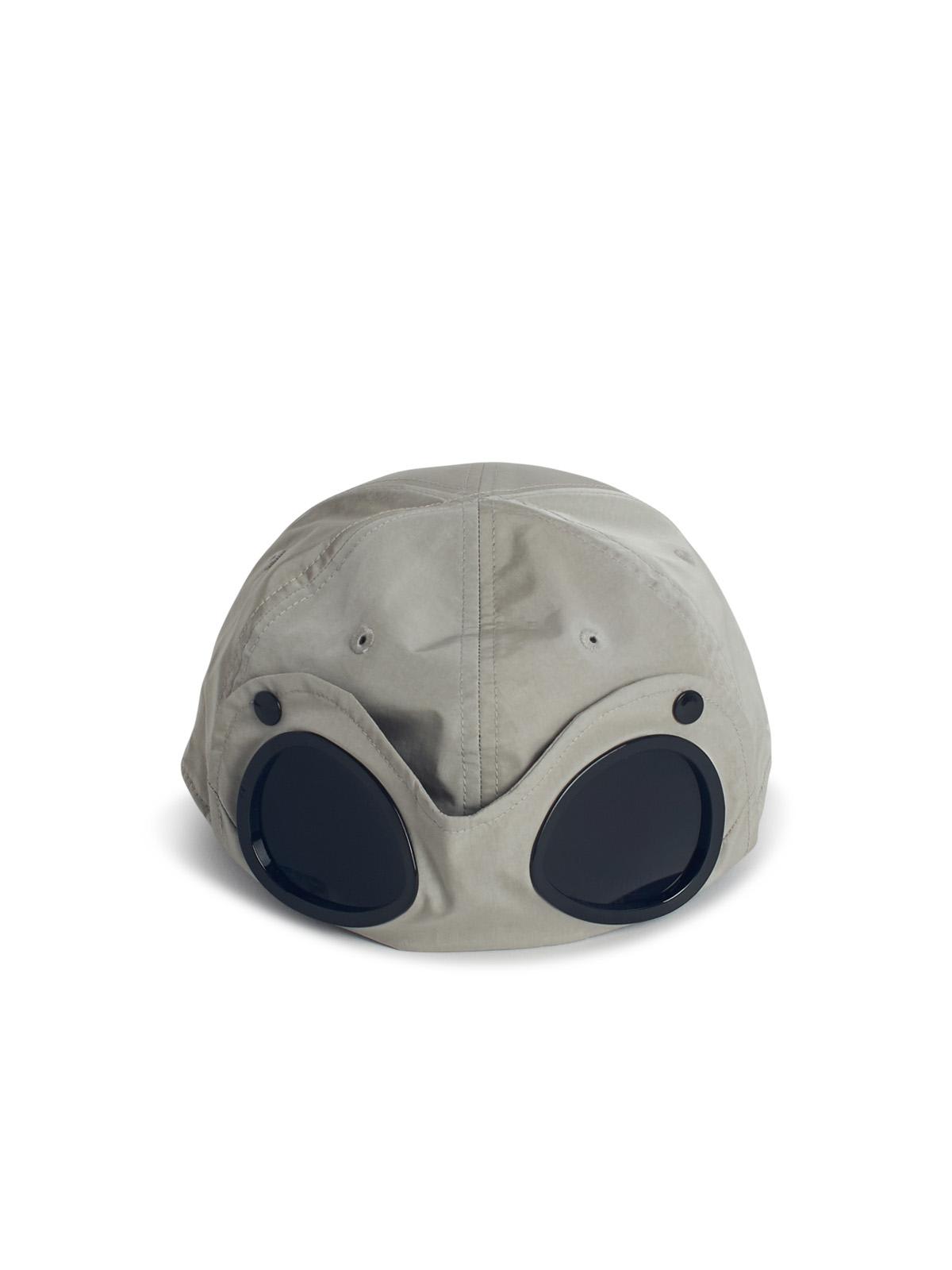 C.p. Company Cotton Cap Goggle Detail In Grey