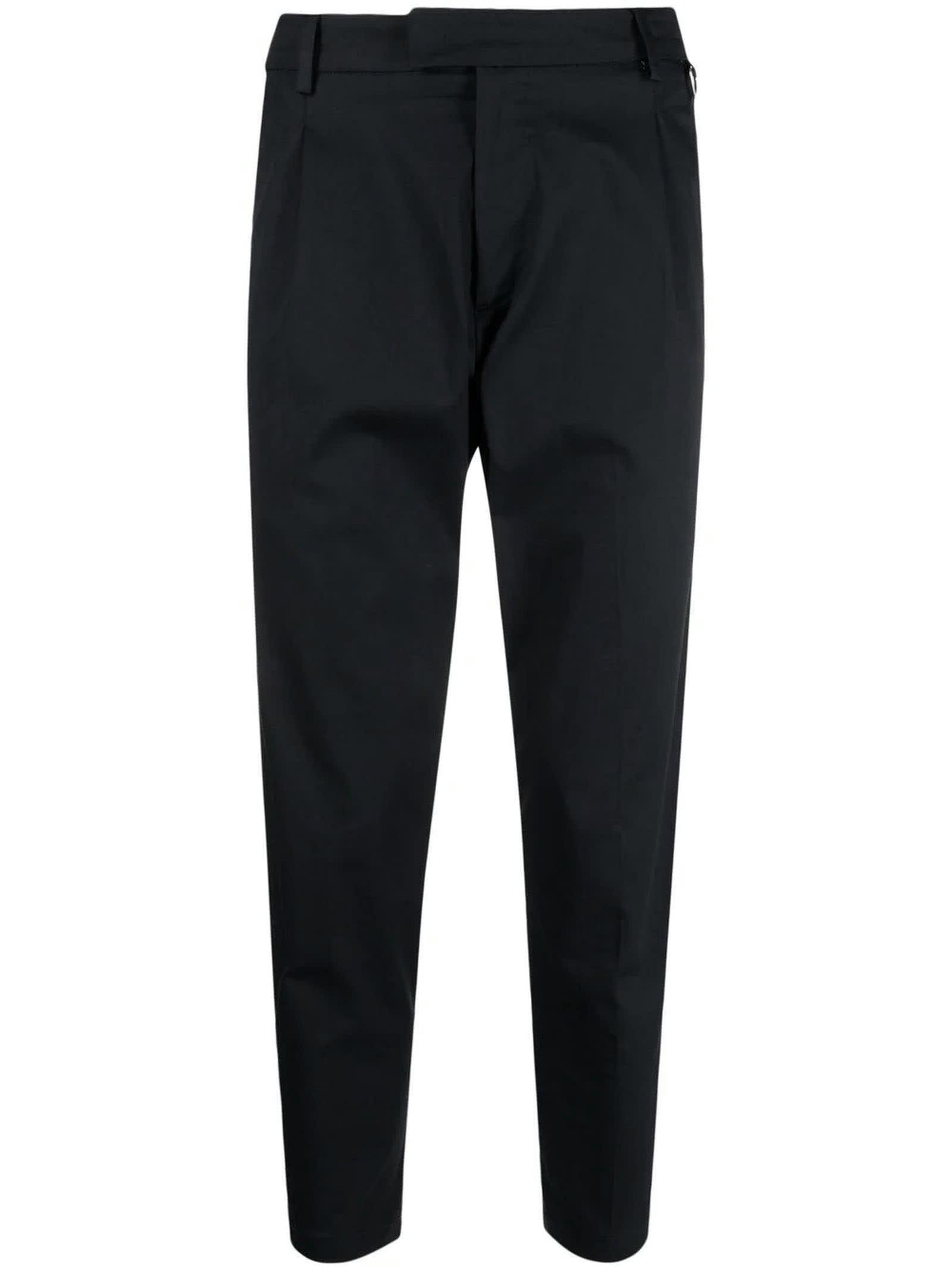 Low Brand Blue Stretch-cotton Trousers