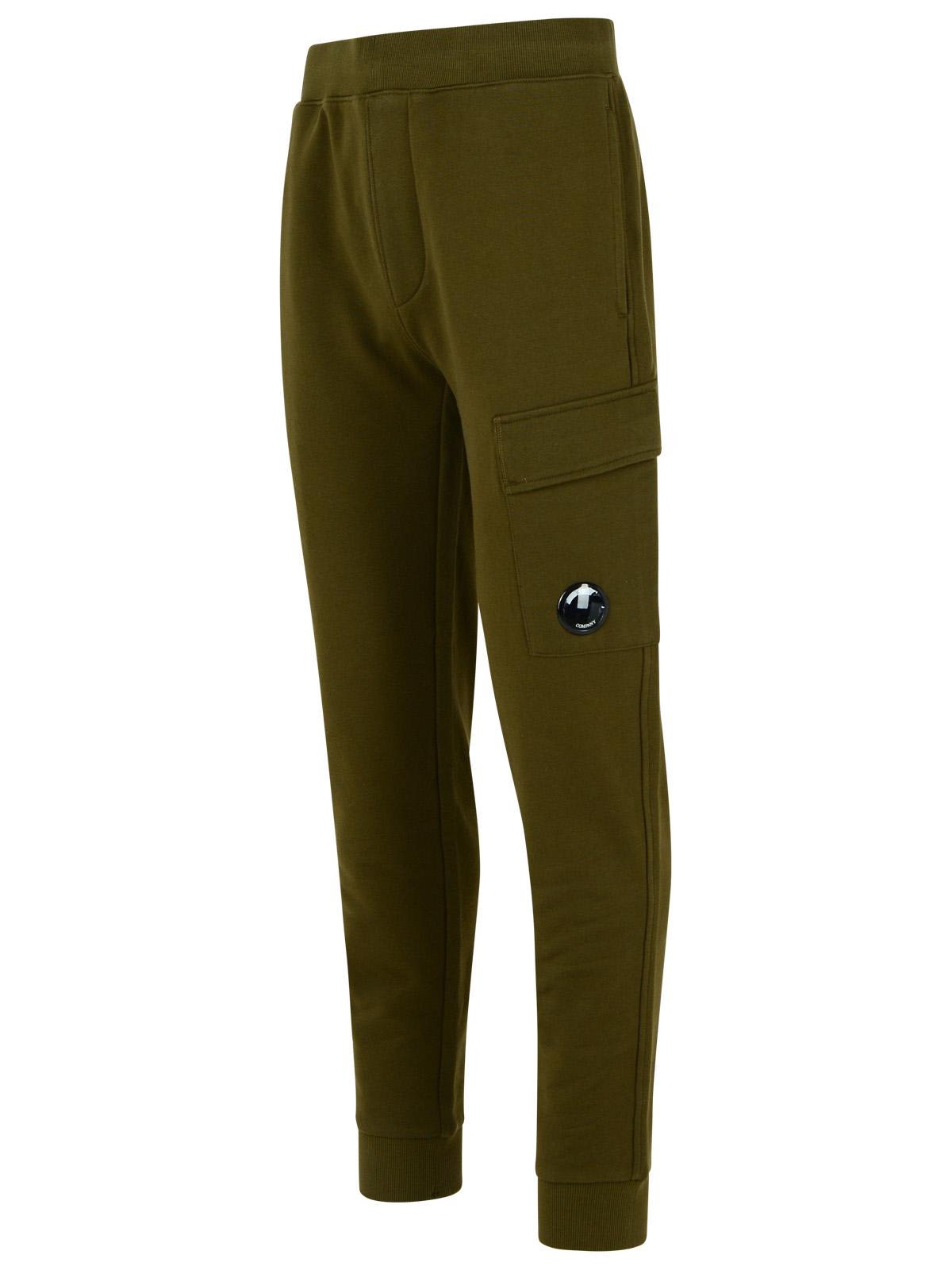 C.p. Company Utility Jogger Pants Featuring Cargo Pocket In Green