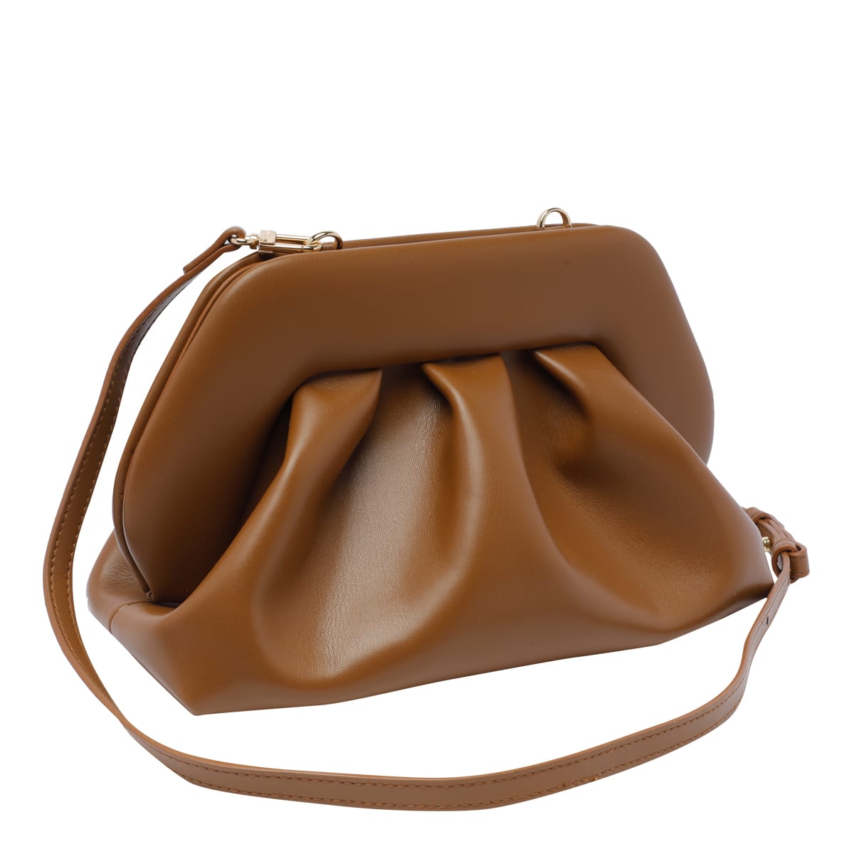 Shop Themoirè Tia Vegan Fabric Handbag In Brown