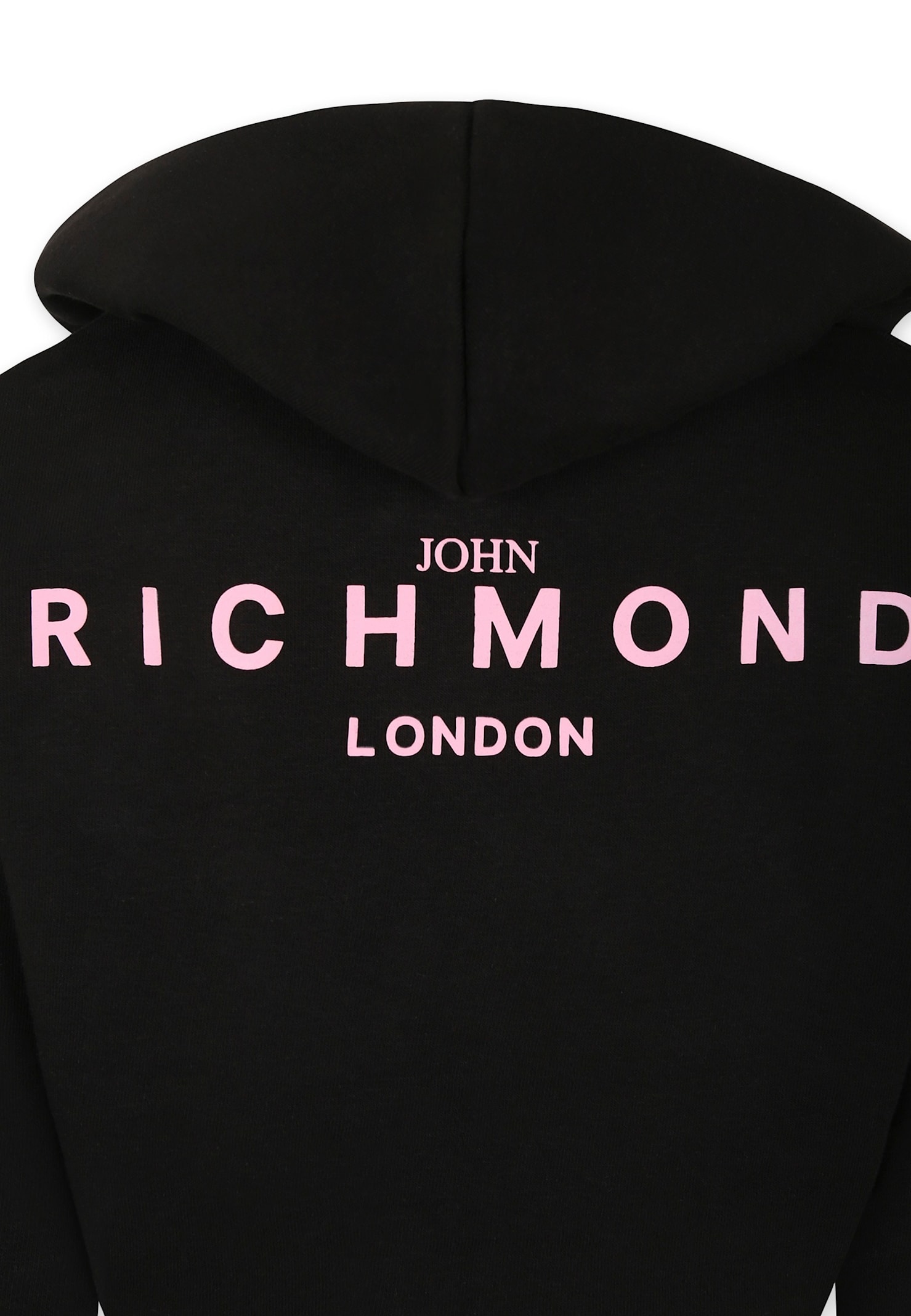 RICHMOND BLACK CROP SWEATSHIRT FOR GIRL WITH LOGO