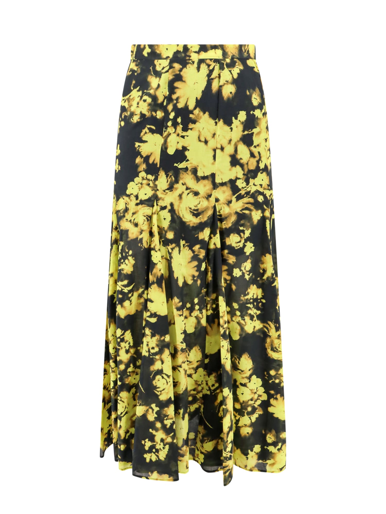 Shop Erika Cavallini Skirt In Yellow