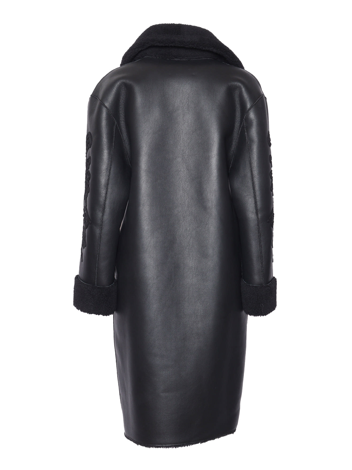 Shop Ermanno Ermanno Scervino Coat In Black