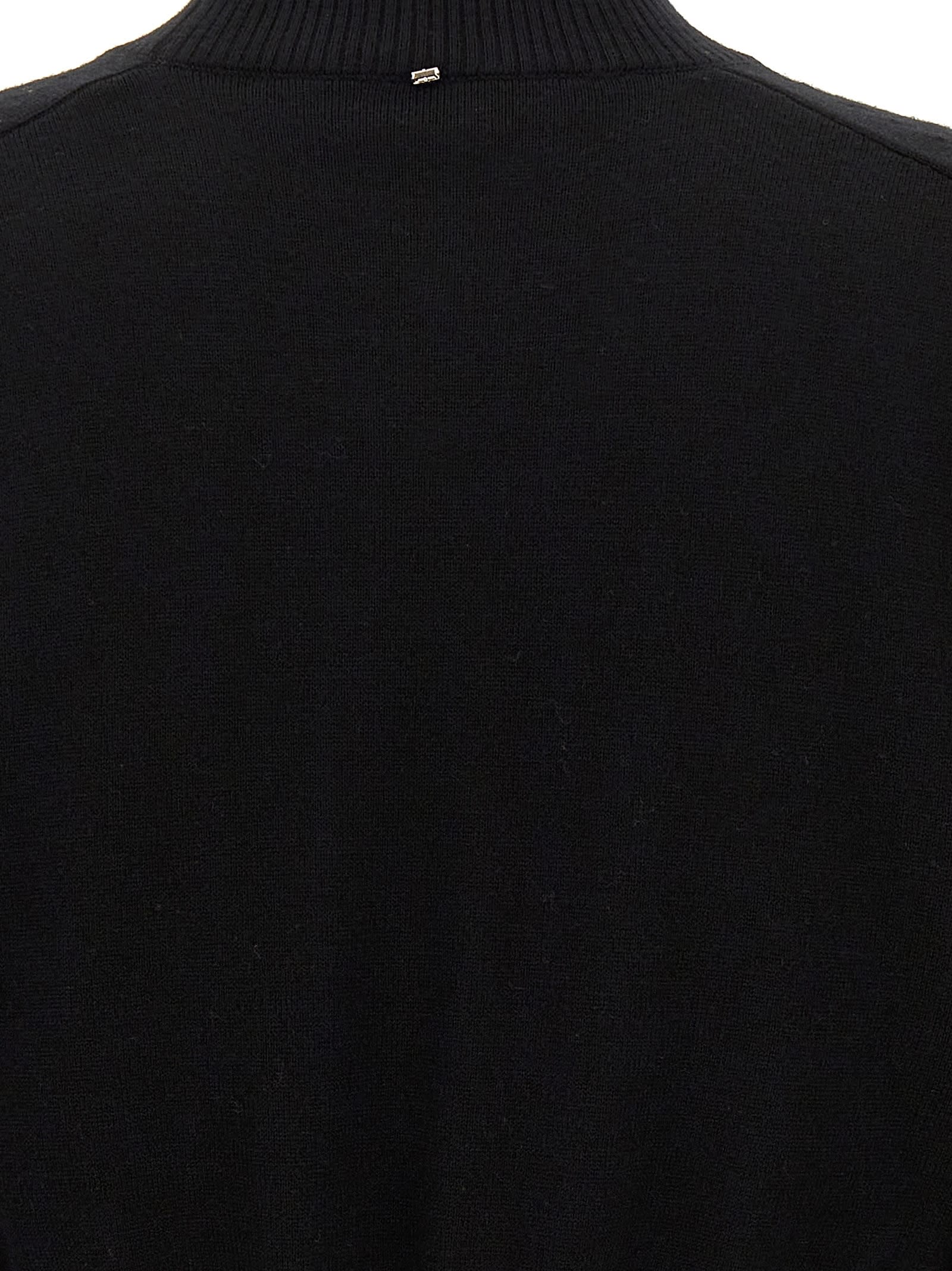 Sportmax Short Turtleneck Sweater In Black