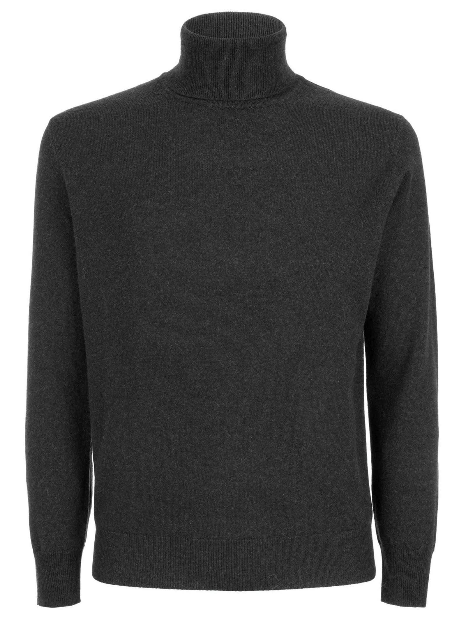 Shop Kangra Grey Wool And Cashmere Sweater