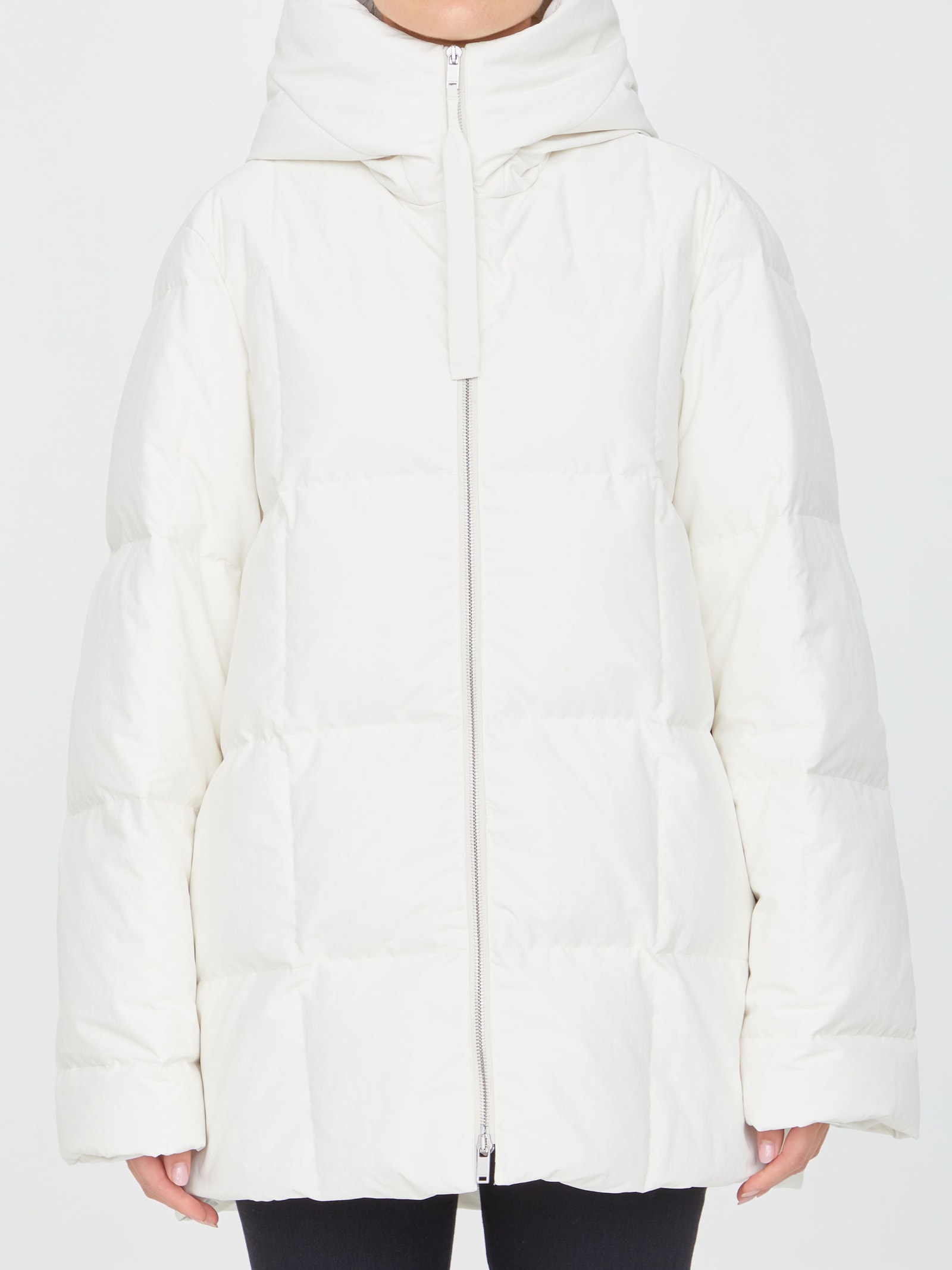Jil Sander Oversized White Down Jacket