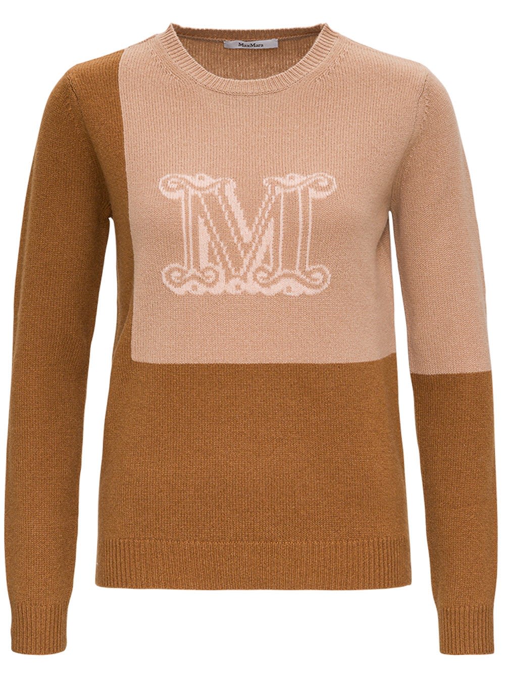 Max Mara Caimano Sweater With Logo Inlay