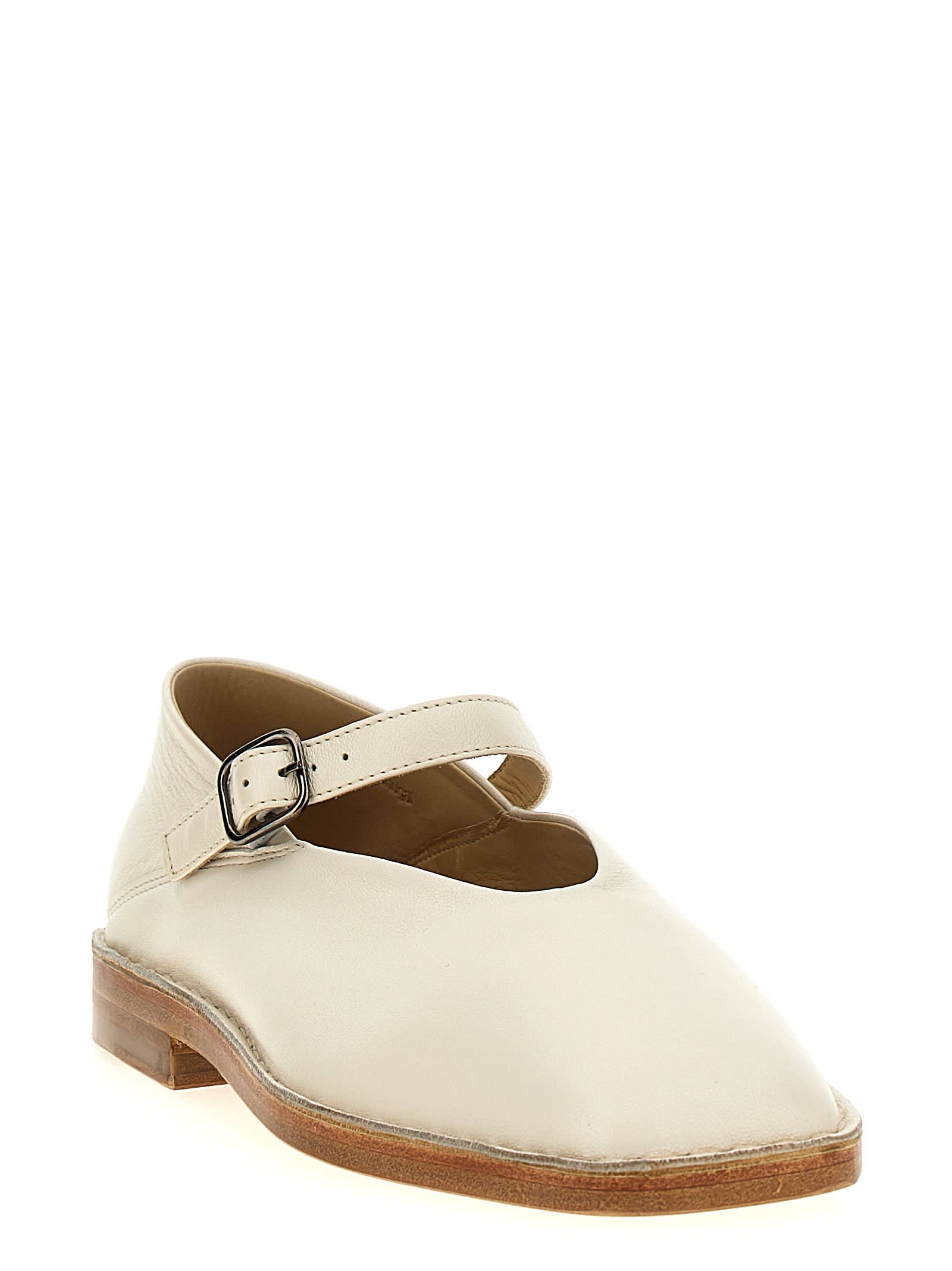 LEMAIRE SQUARE TOE BALLET FLATS