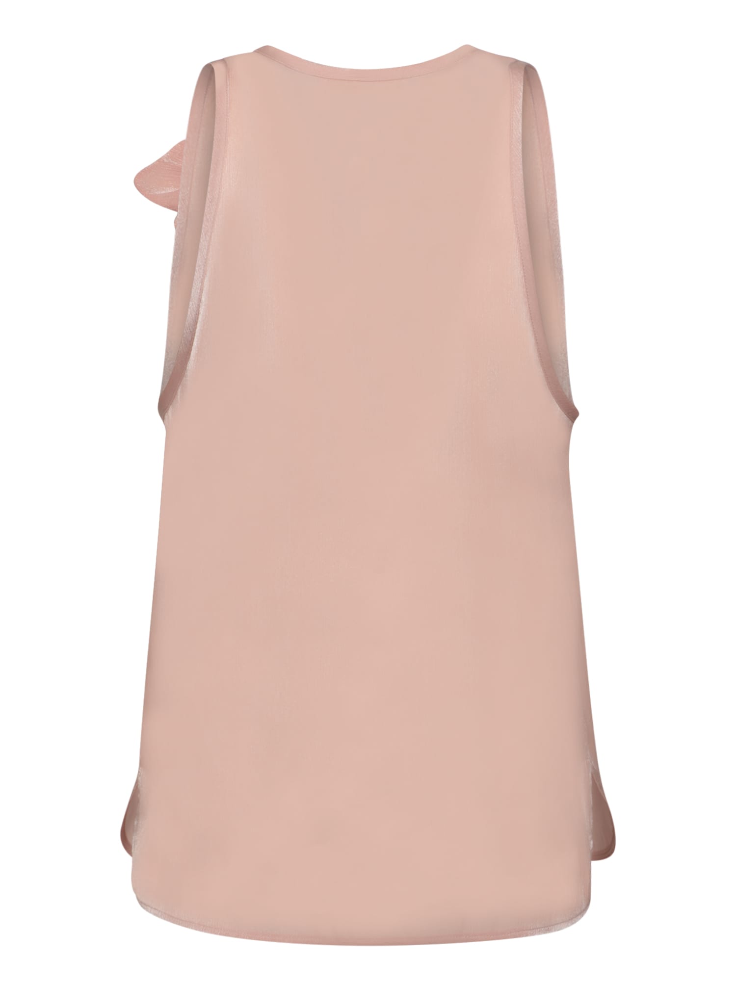 Shop Genny Pink Satin Top With Flower