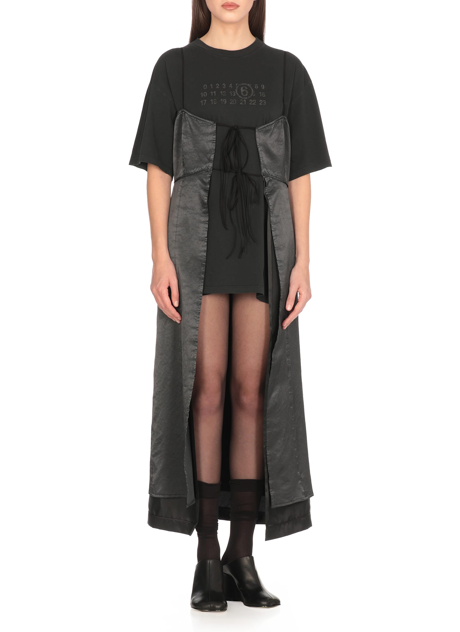 Mm6 Maison Margiela Mm6 By Maison Margiela Flared Hem Cotton Dress