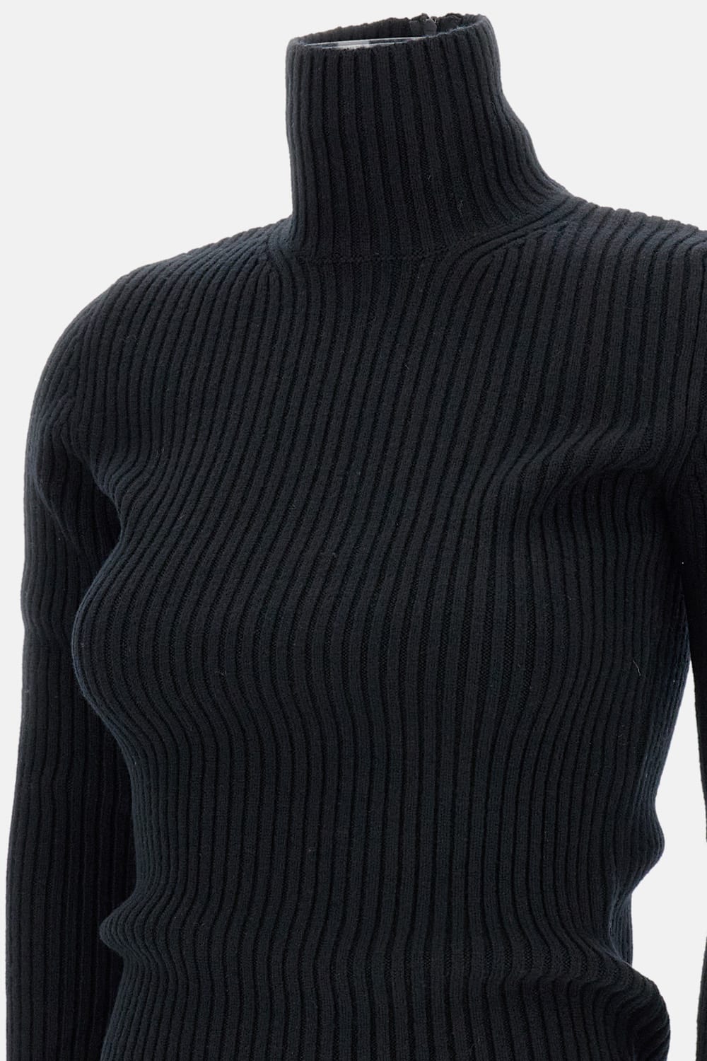 Max Mara Turtleneck Long-sleeved Sweater In Black