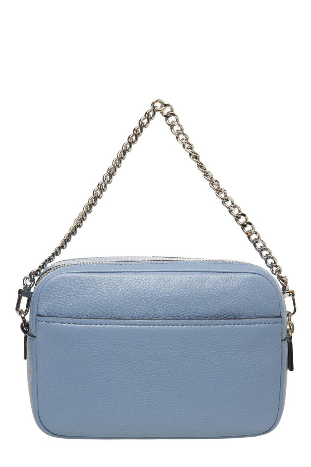 Michael Kors Bryant Medium Pebbled Camera Crossbody Bag In Chambray