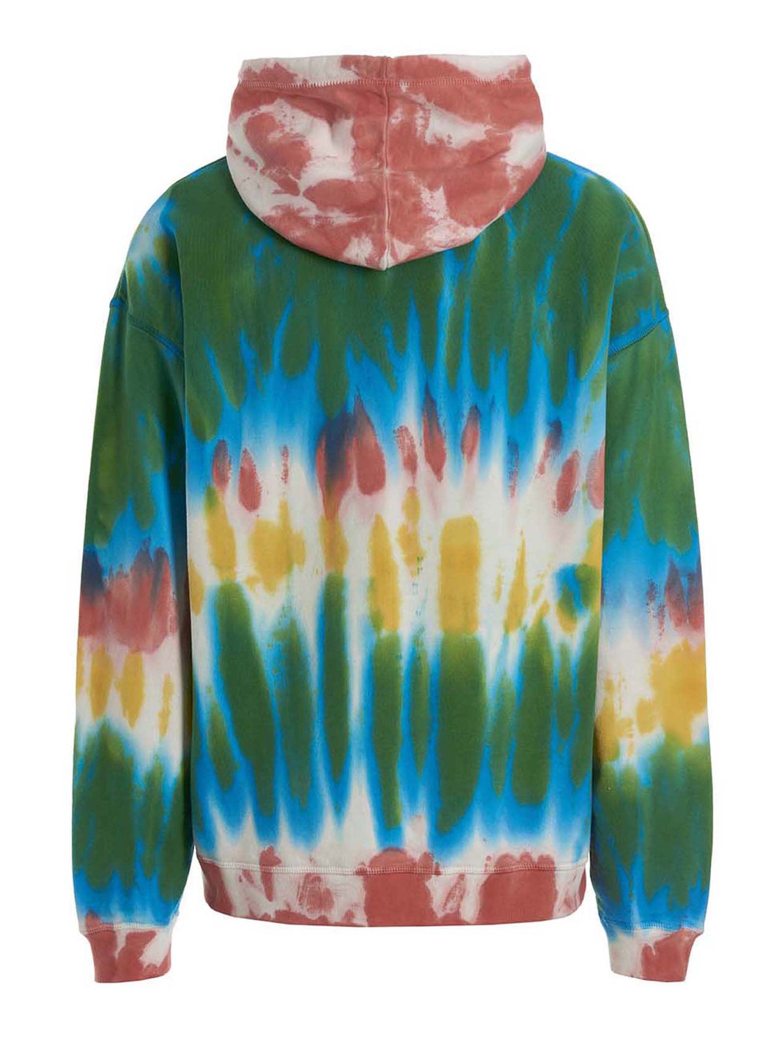Dsquared2 Logo Print Hoodie Man Sweatshirt Sky Blue Size Xxl Cotton In Multicolore