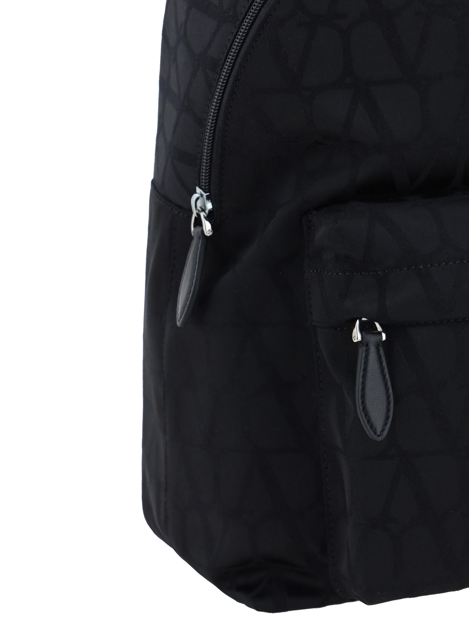 Shop Valentino Toile Iconographe Backpack In Nero