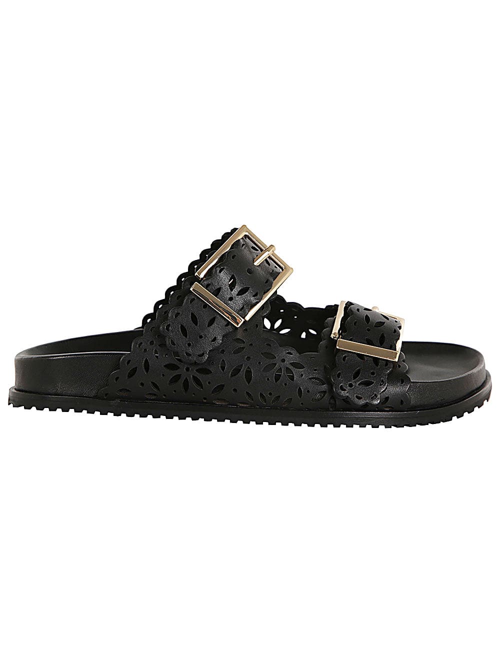 Twinset Two Straps Sandal In Black